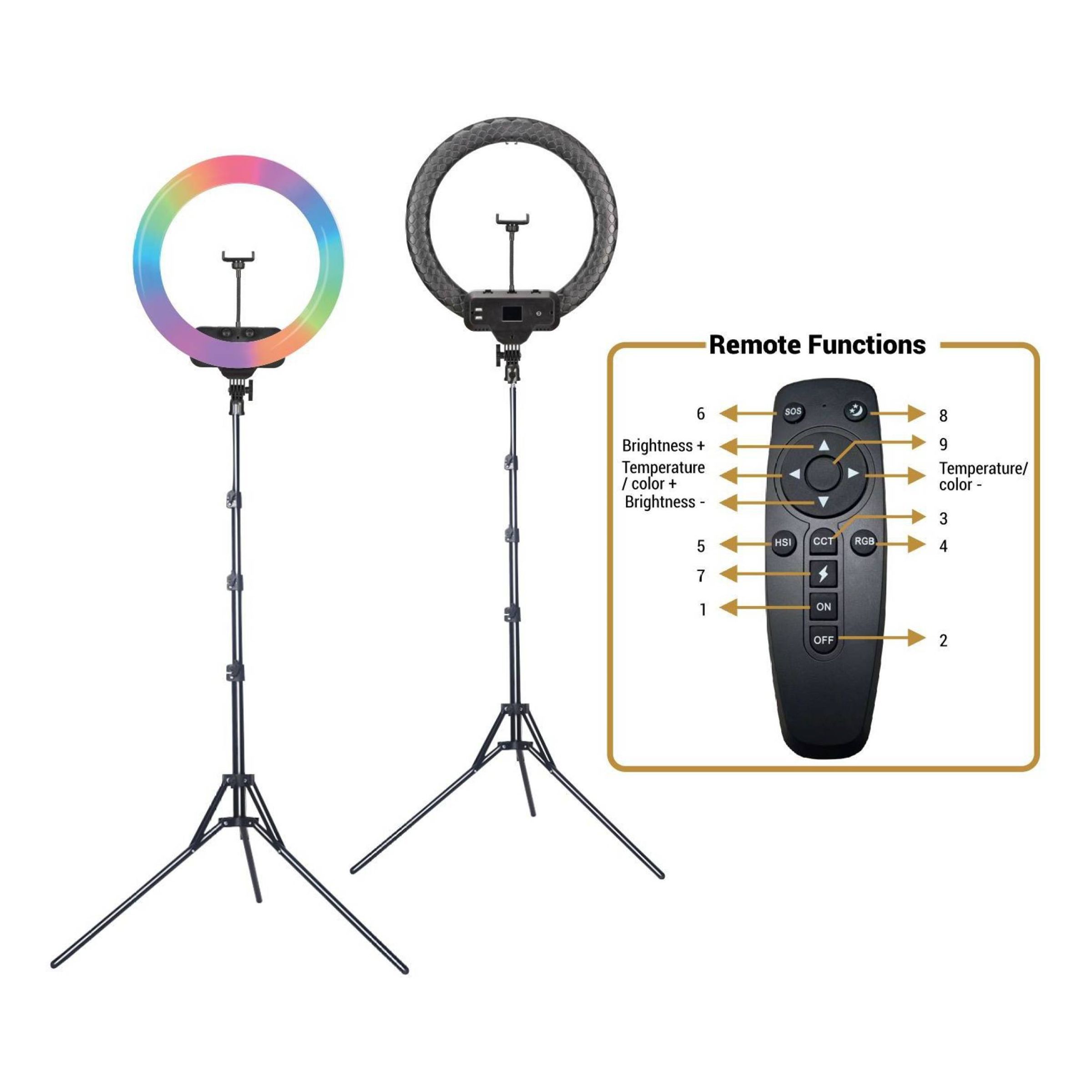 Digitek DPRL-19 RGB Ring Light with Remote Control for Photography & Videography (Rainbow Light)_7