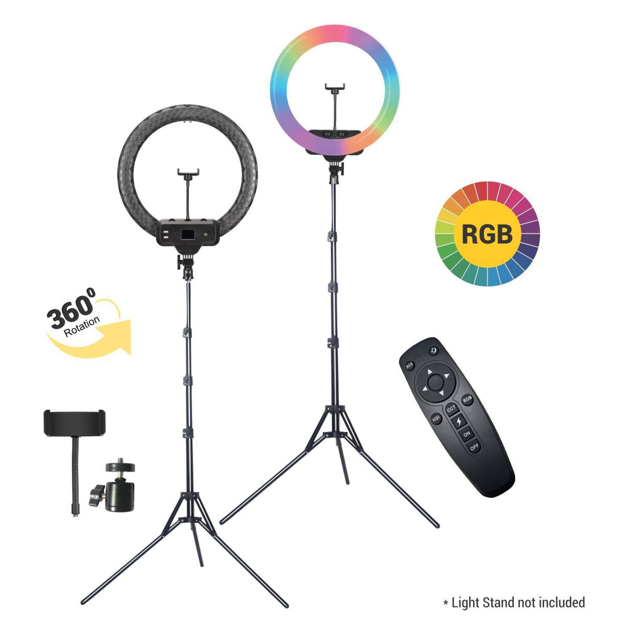 Digitek DPRL-19 RGB Ring Light with Remote Control for Photography & Videography (Rainbow Light)_8