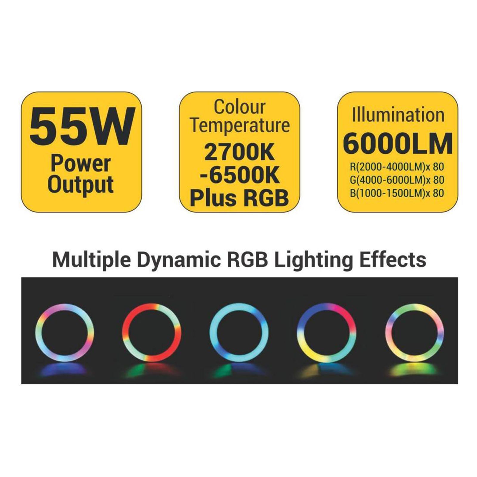 Digitek DPRL-19 RGB Ring Light with Remote Control for Photography & Videography (Rainbow Light)_9