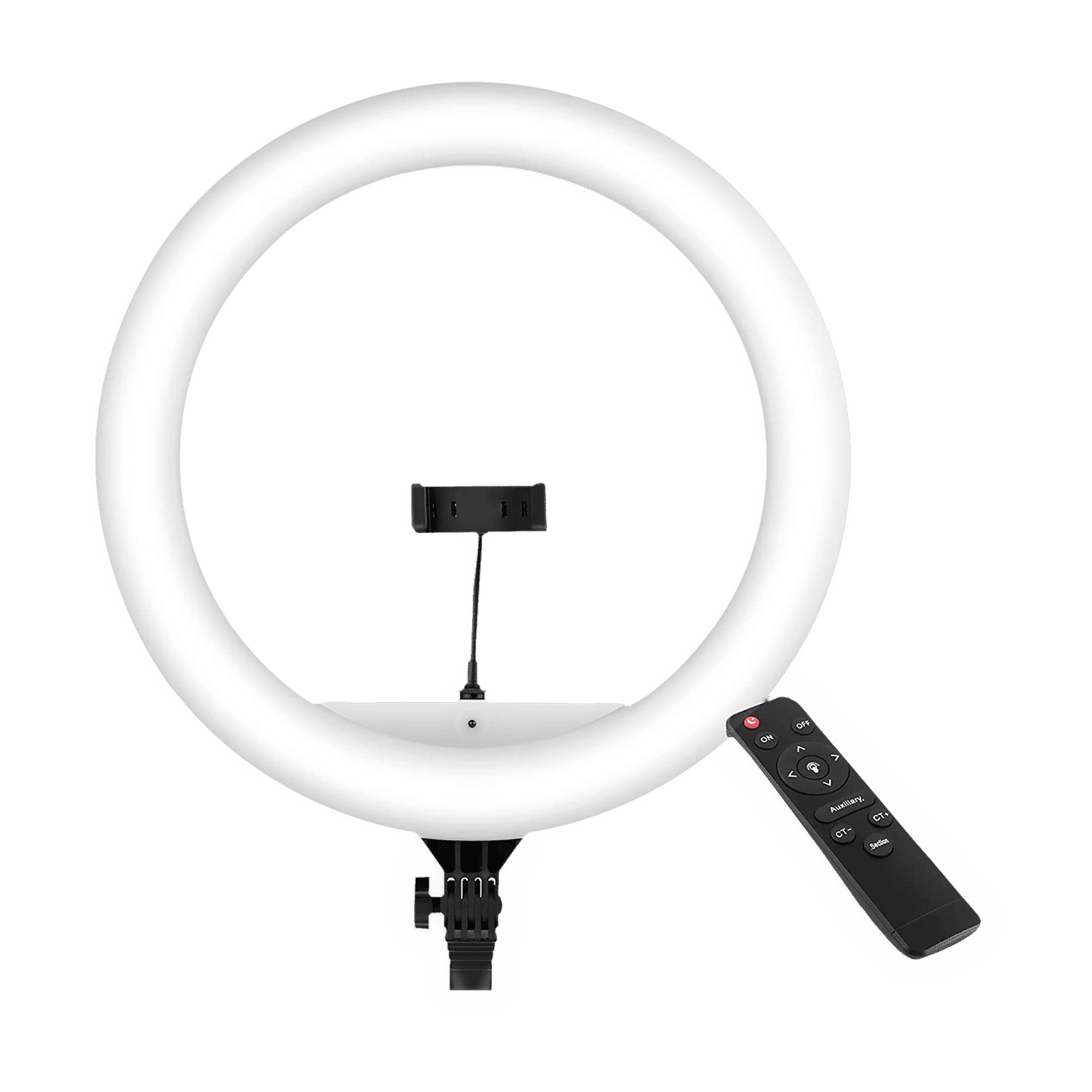 Digitek DWRS-003 Ring Light with Mobile Holder & Remote for Still Photography & Videography (Dimmable Lighting)_1
