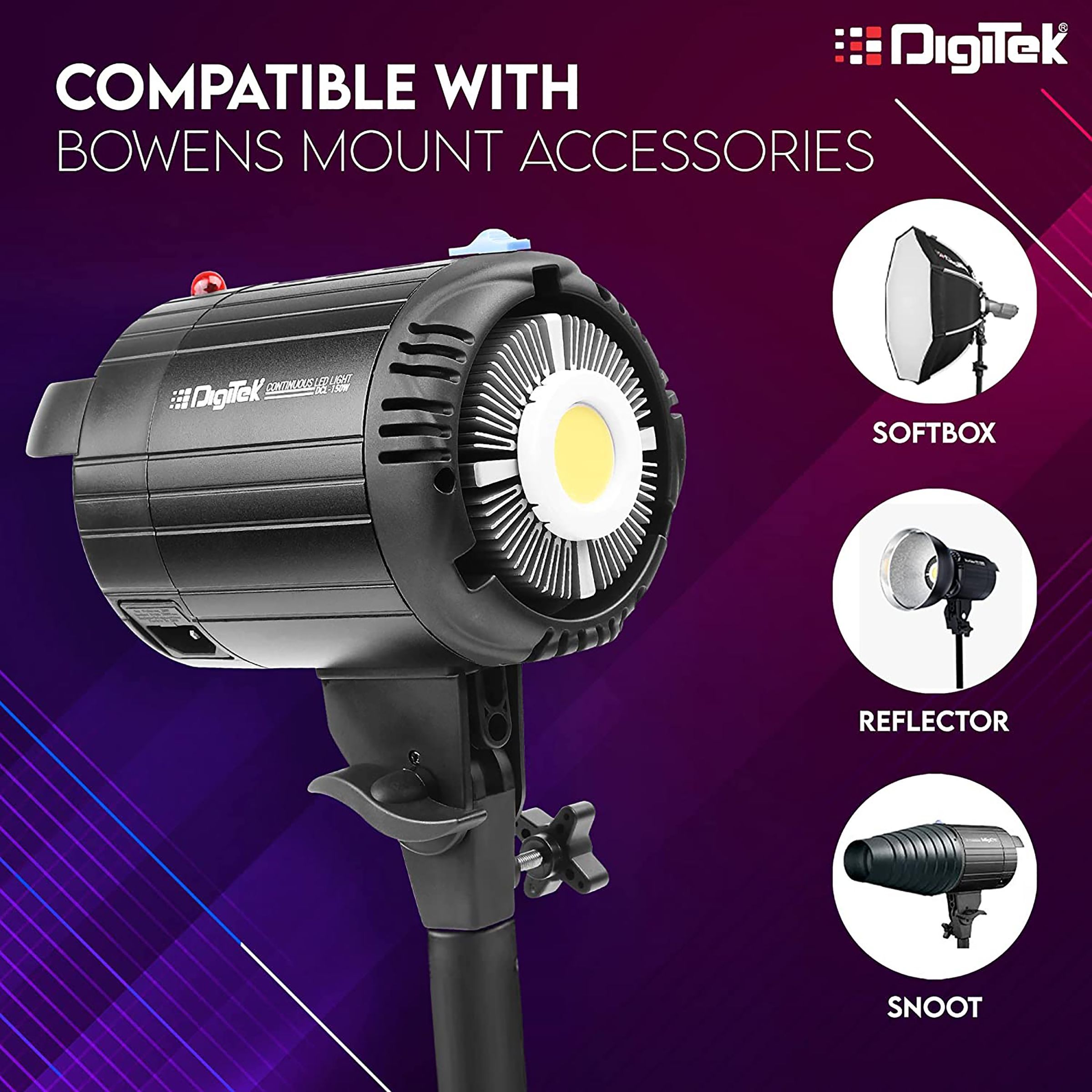 Digitek DCL-150W LED Video Light for Photography (Green High-Tech Production)_7