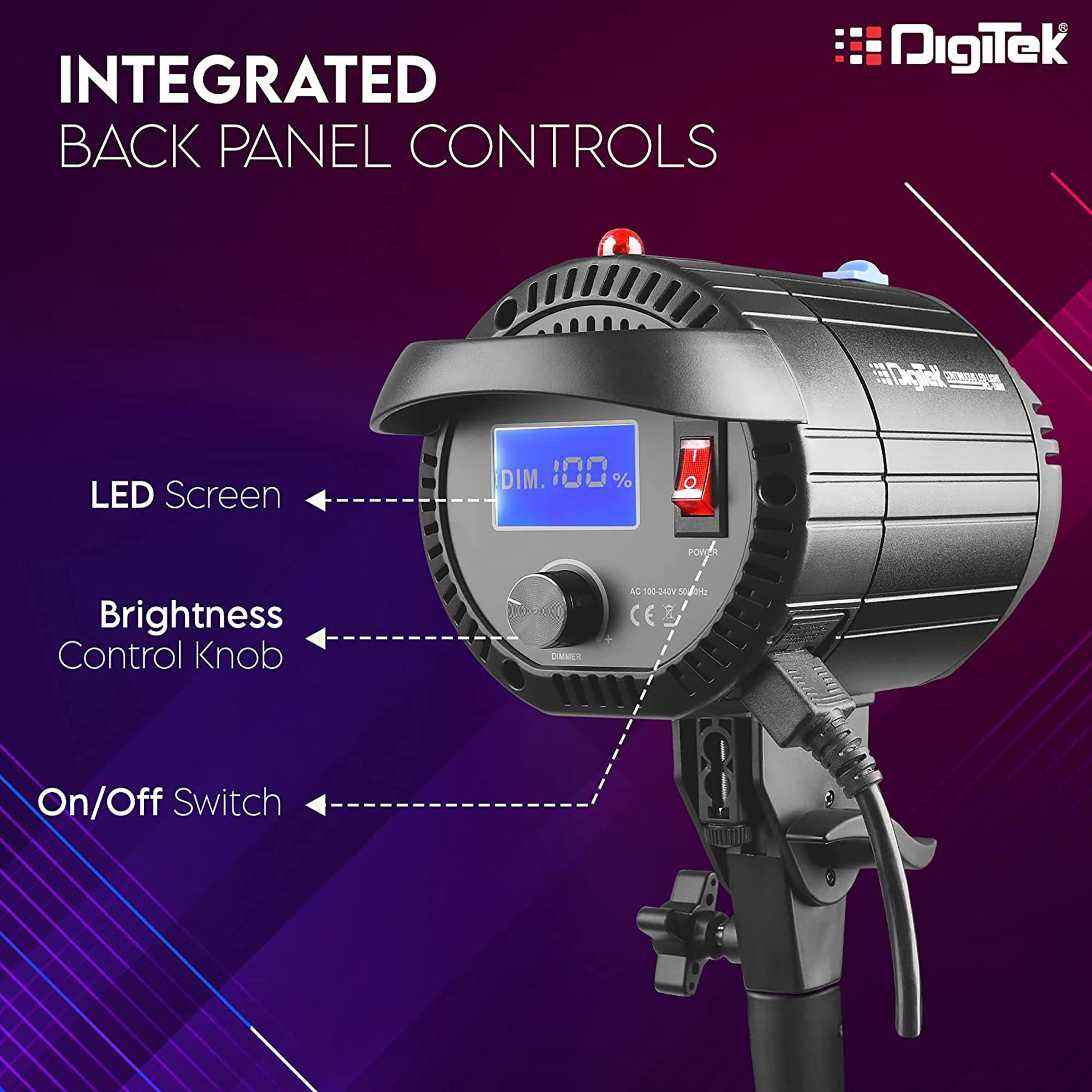 Digitek DCL-150W LED Video Light for Photography (Green High-Tech Production)_9