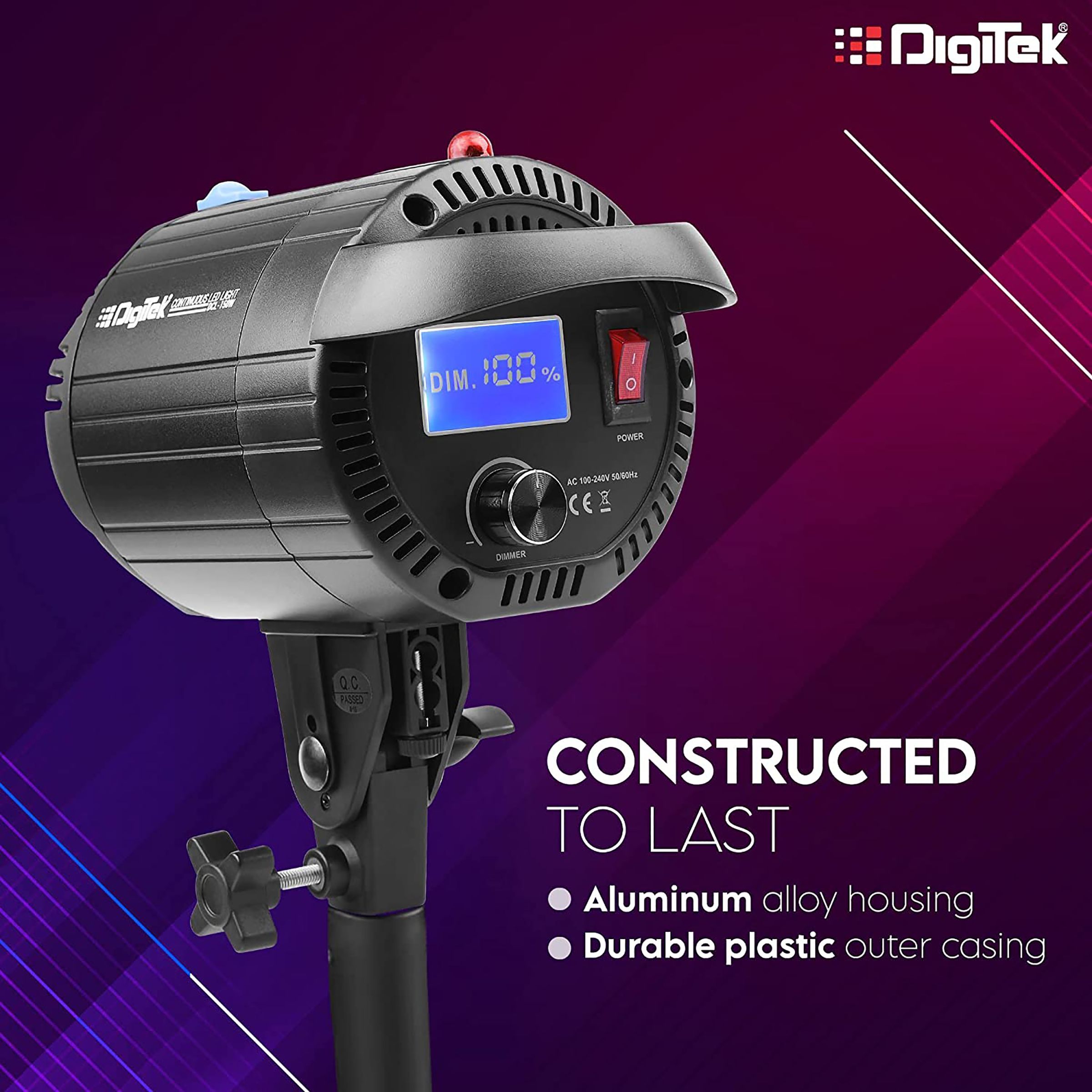 Digitek DCL-150W LED Video Light for Photography (Green High-Tech Production)_10