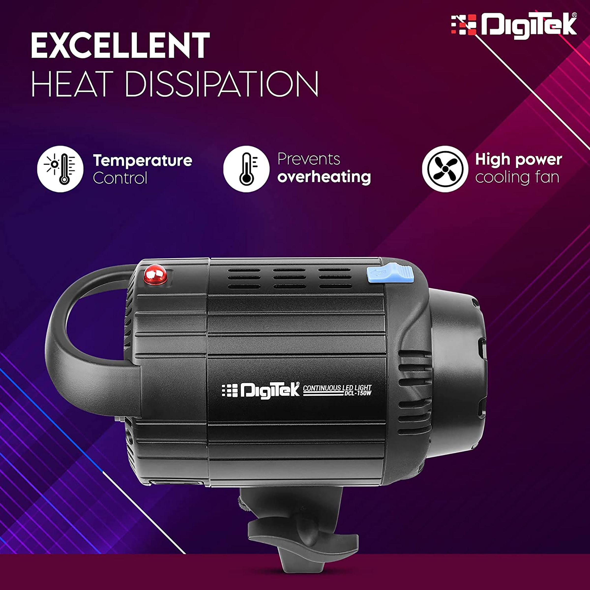 Digitek DCL-150W LED Video Light for Photography (Green High-Tech Production)_4