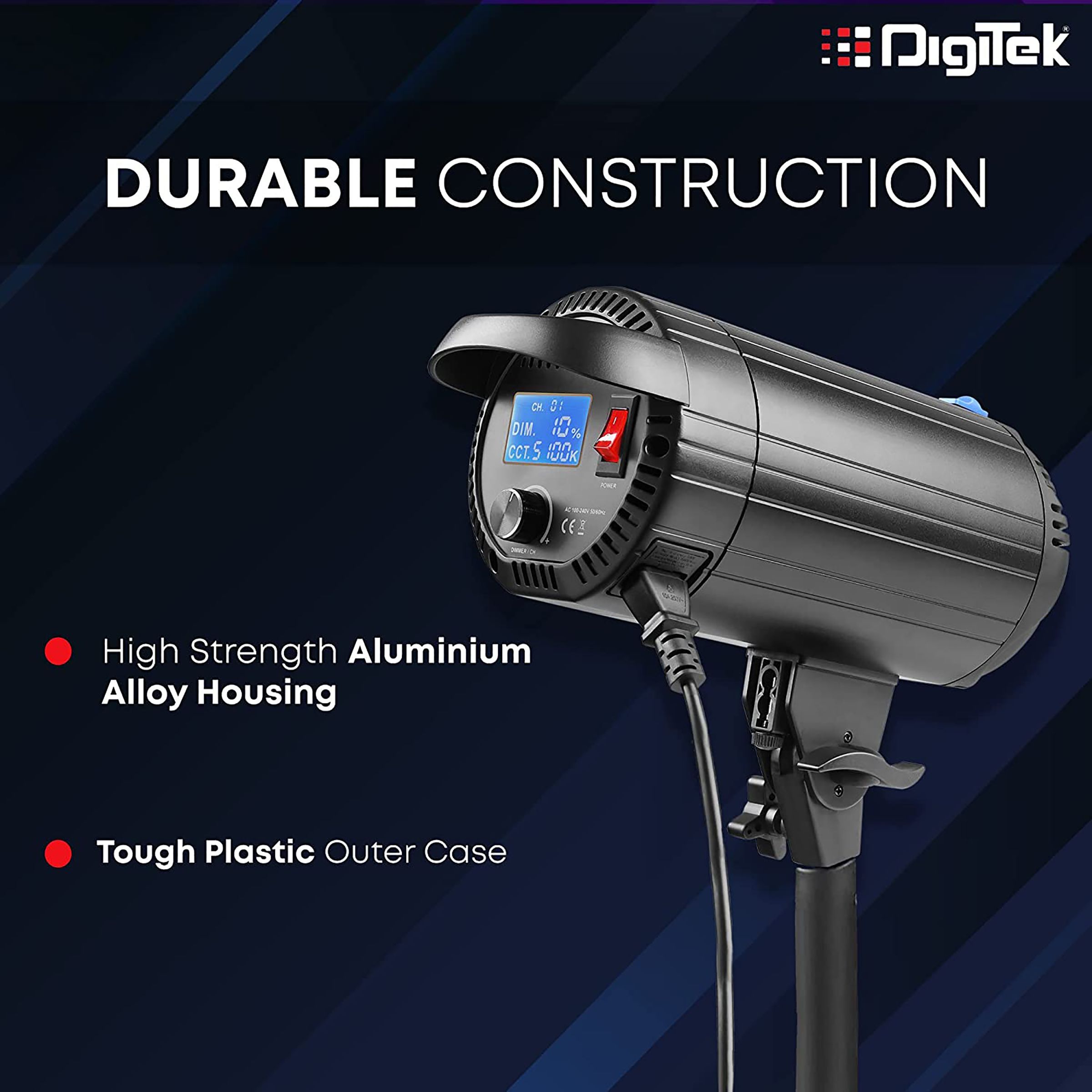 Digitek DCL-150 WBC LED Video Light for Photography (Green High-Tech Production) Digitek DCL-150 WBC LED Video Light for Photography (Green High-Tech Production)_4