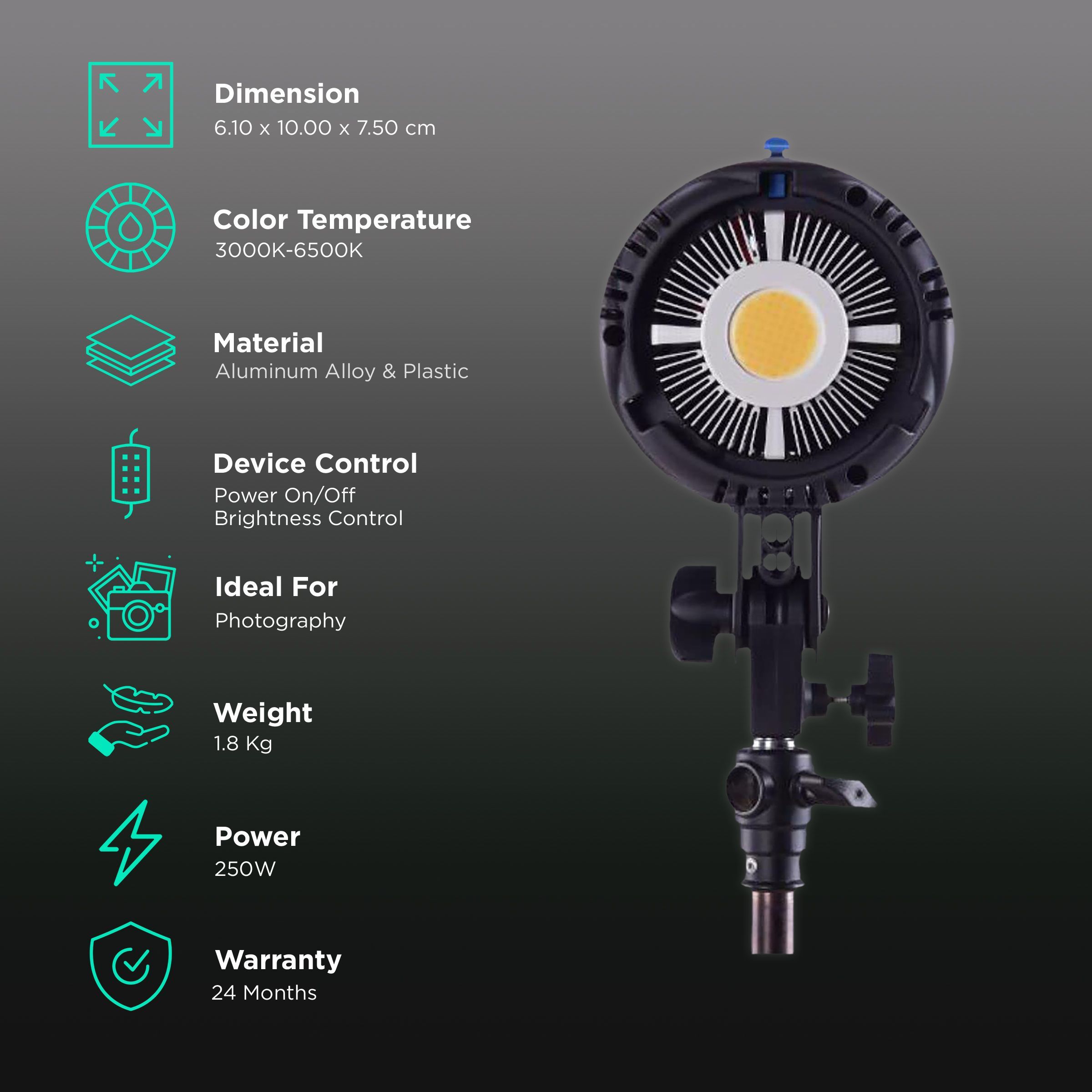 Digitek DCL-250WBC LED Video Light for Photography (Green High-Tech Production)_3