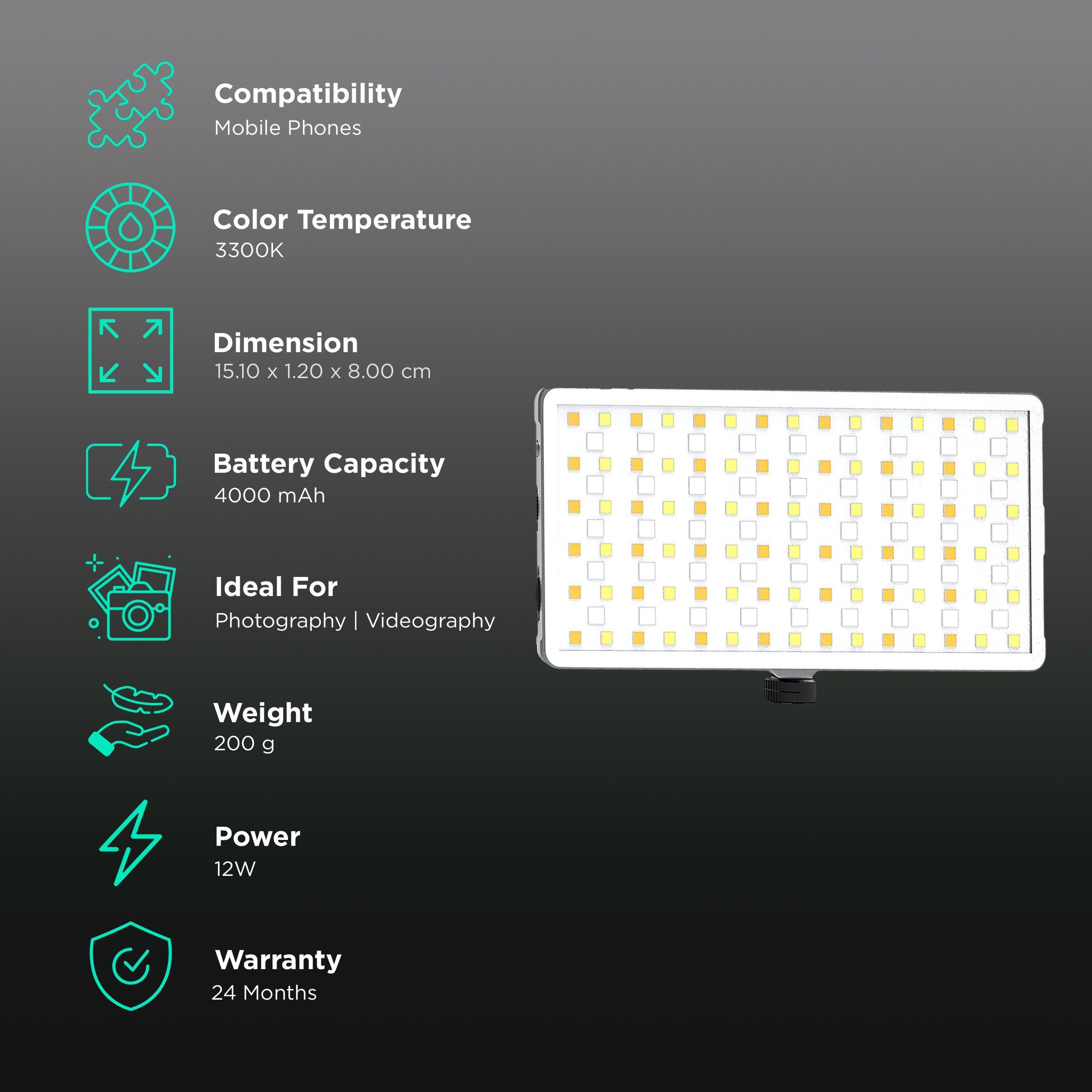 Digitek D135 ML RGB LED Video Light for Still Photography (21 Preset Effects)_3