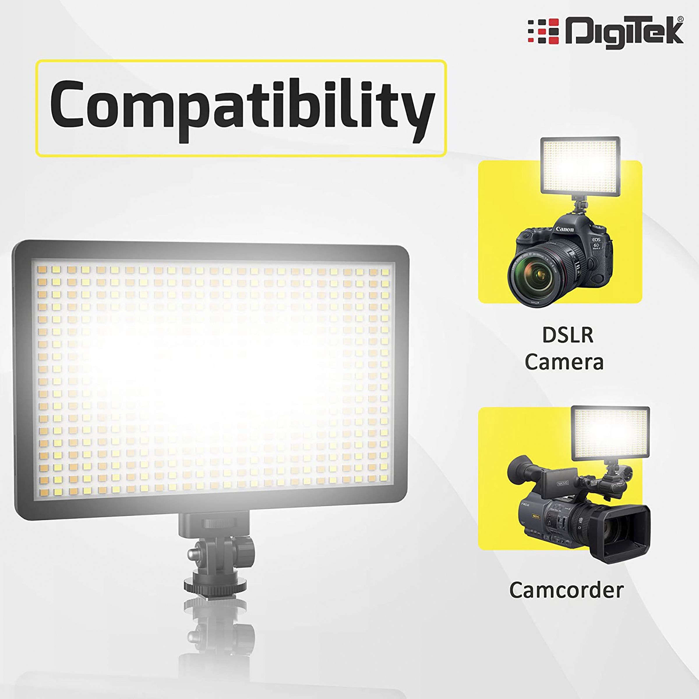 Digitek D520WB LED Video Light for Still Photography & Videography (Dual Color Temperature)_5