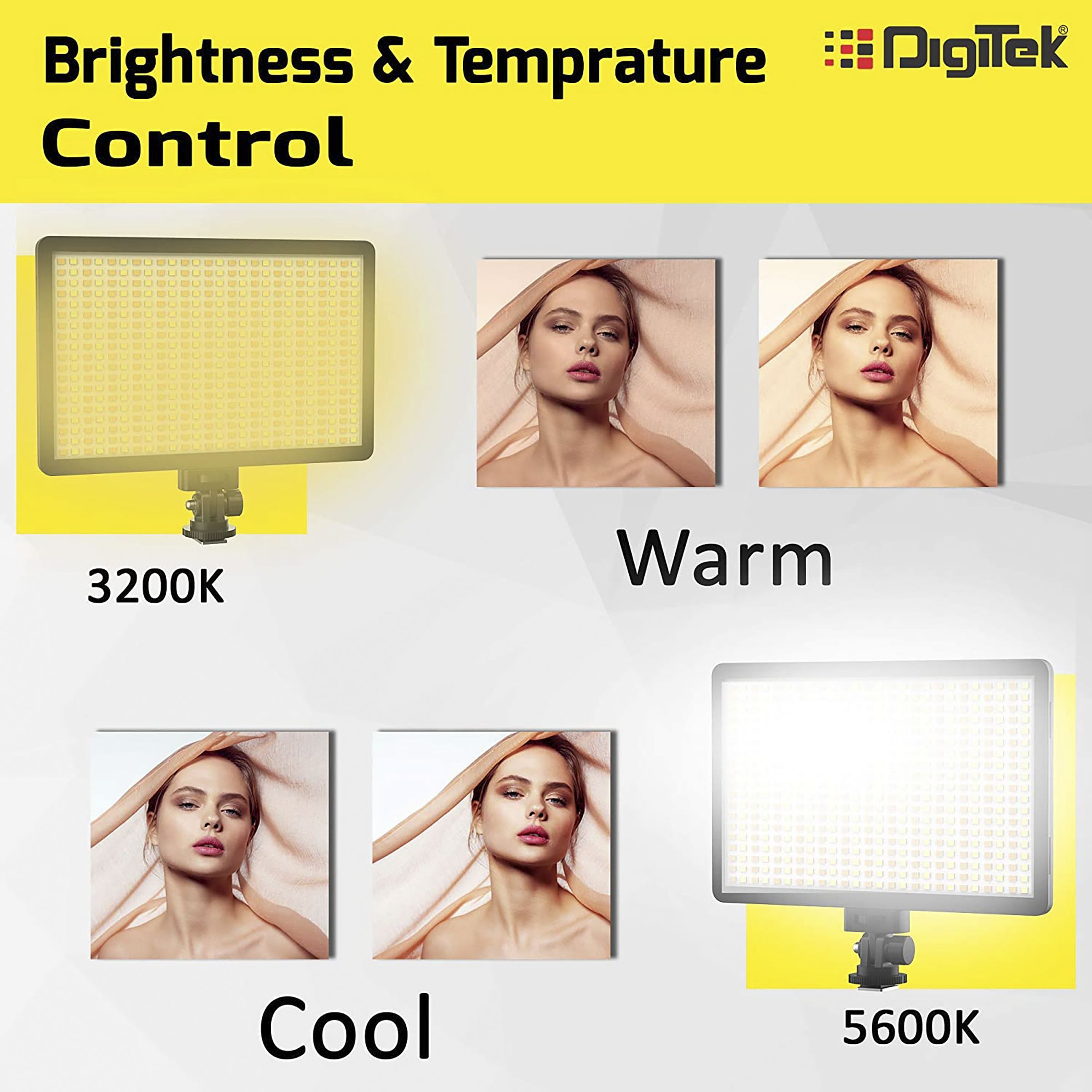 Digitek D520WB LED Video Light for Still Photography & Videography (Dual Color Temperature)_7