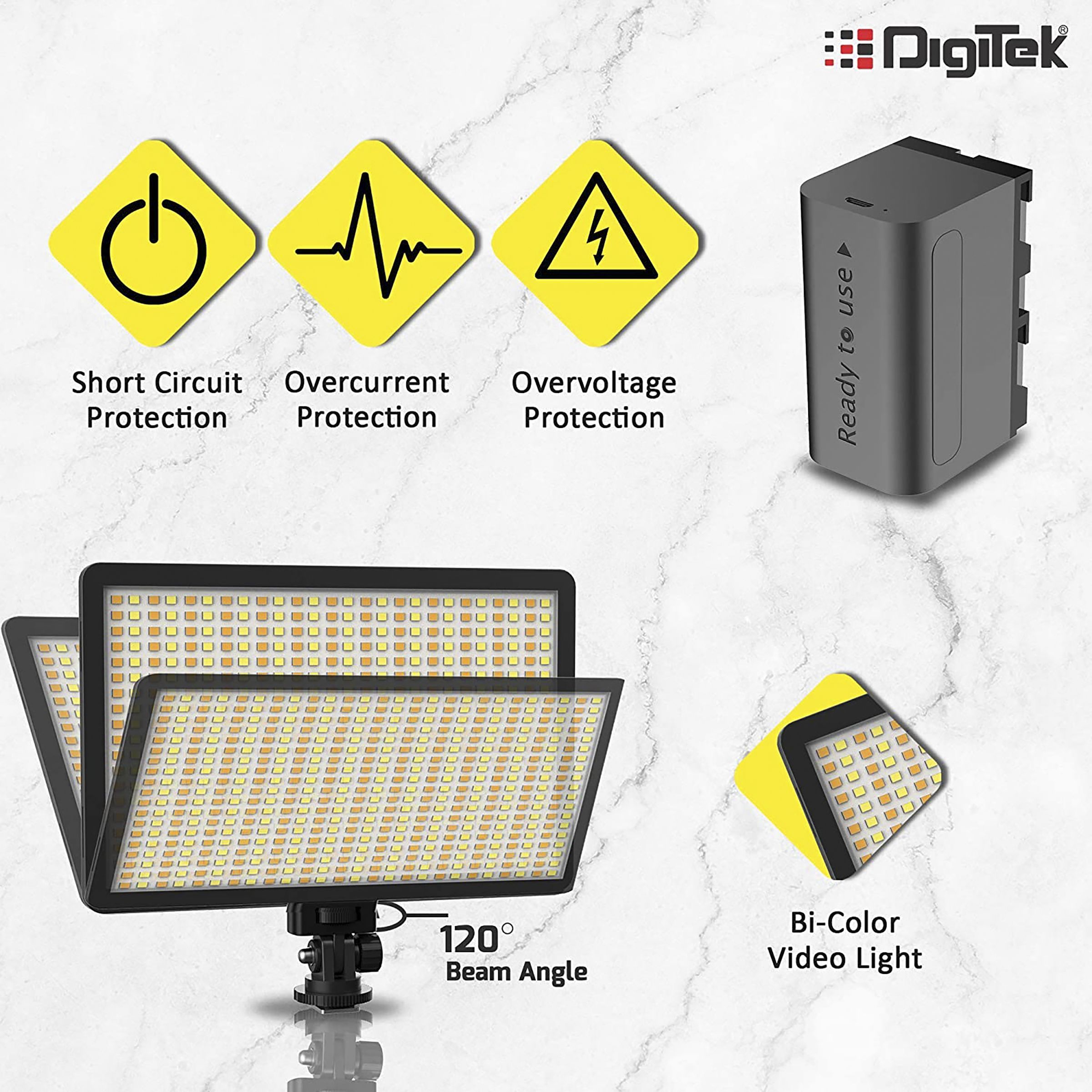 Digitek D520WB LED Video Light for Still Photography & Videography (Dual Color Temperature)_9