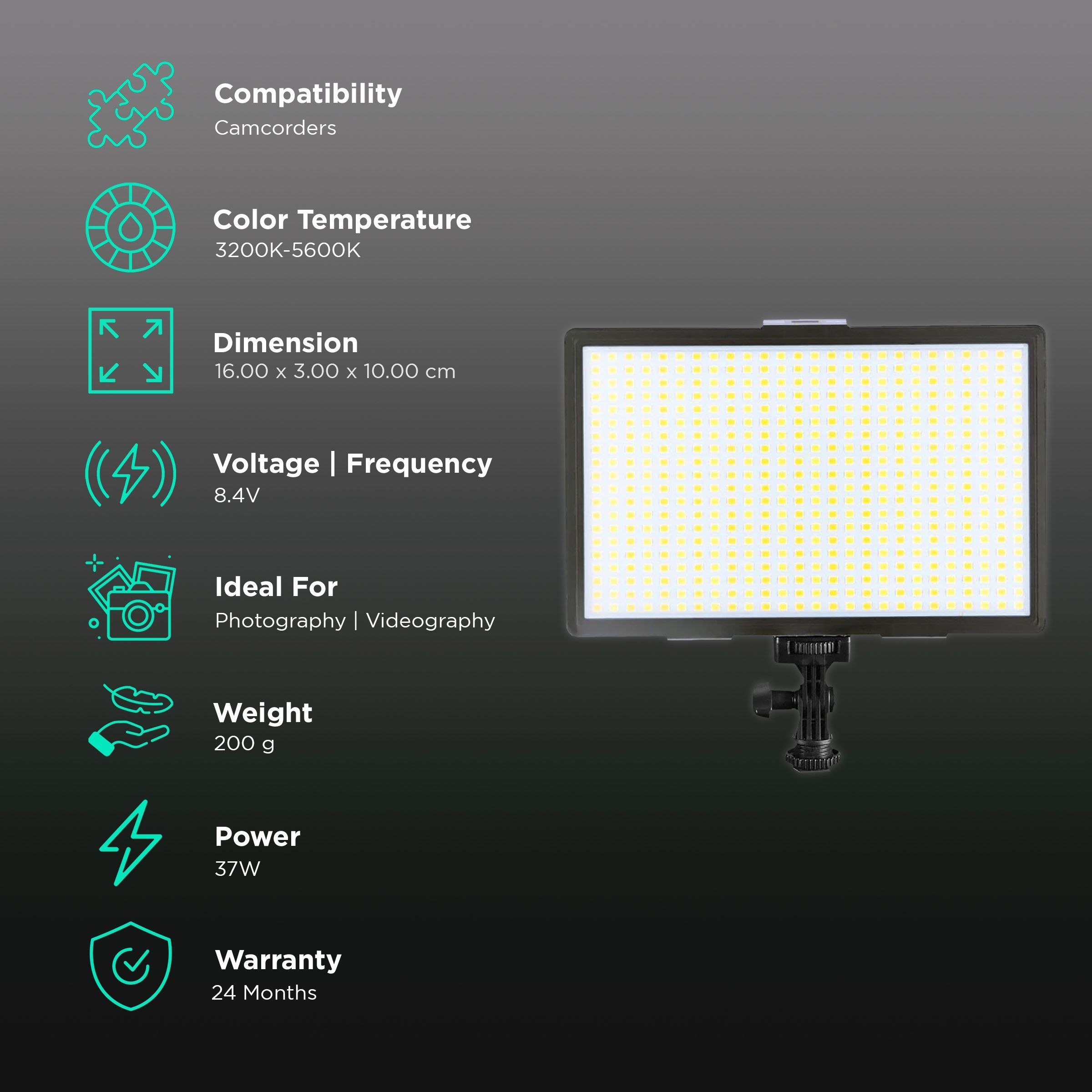 Digitek D520WB LED Video Light for Still Photography & Videography (Dual Color Temperature)_3