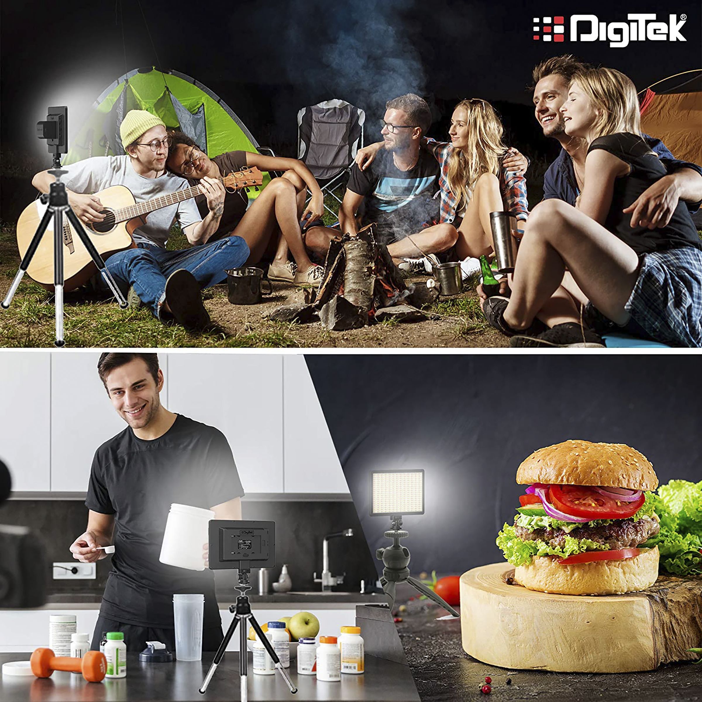 Digitek D520WB LED Video Light for Still Photography & Videography (Dual Color Temperature)_4