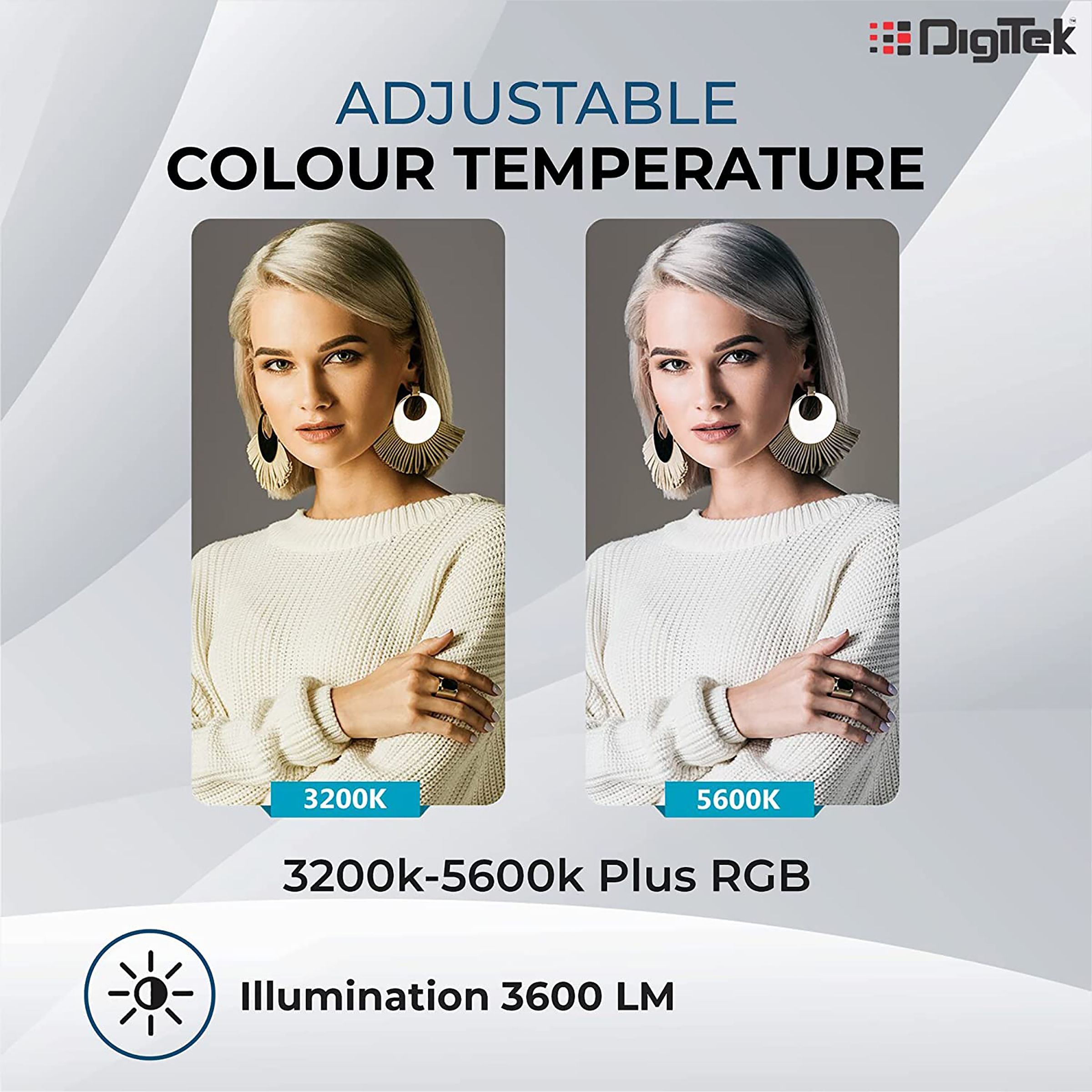 Digitek D556 RGB LED Video Light with Remote for Still Photography (Bi-Color & RGB Effects)_7