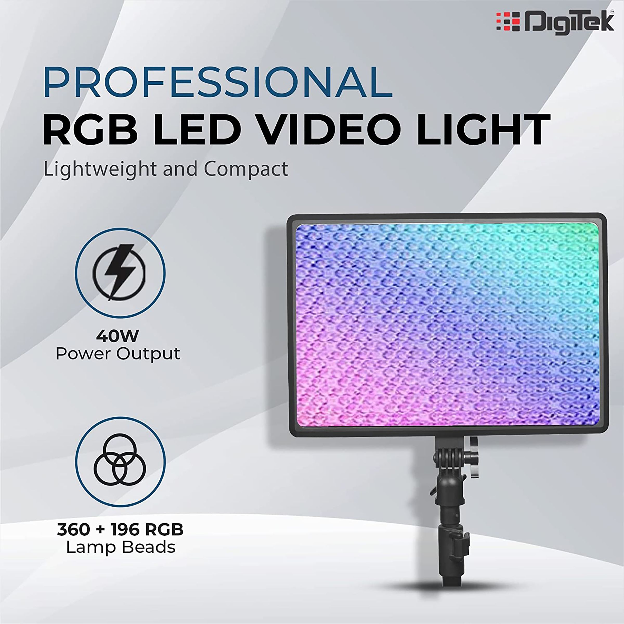 Digitek D556 RGB LED Video Light with Remote for Still Photography (Bi-Color & RGB Effects)_9