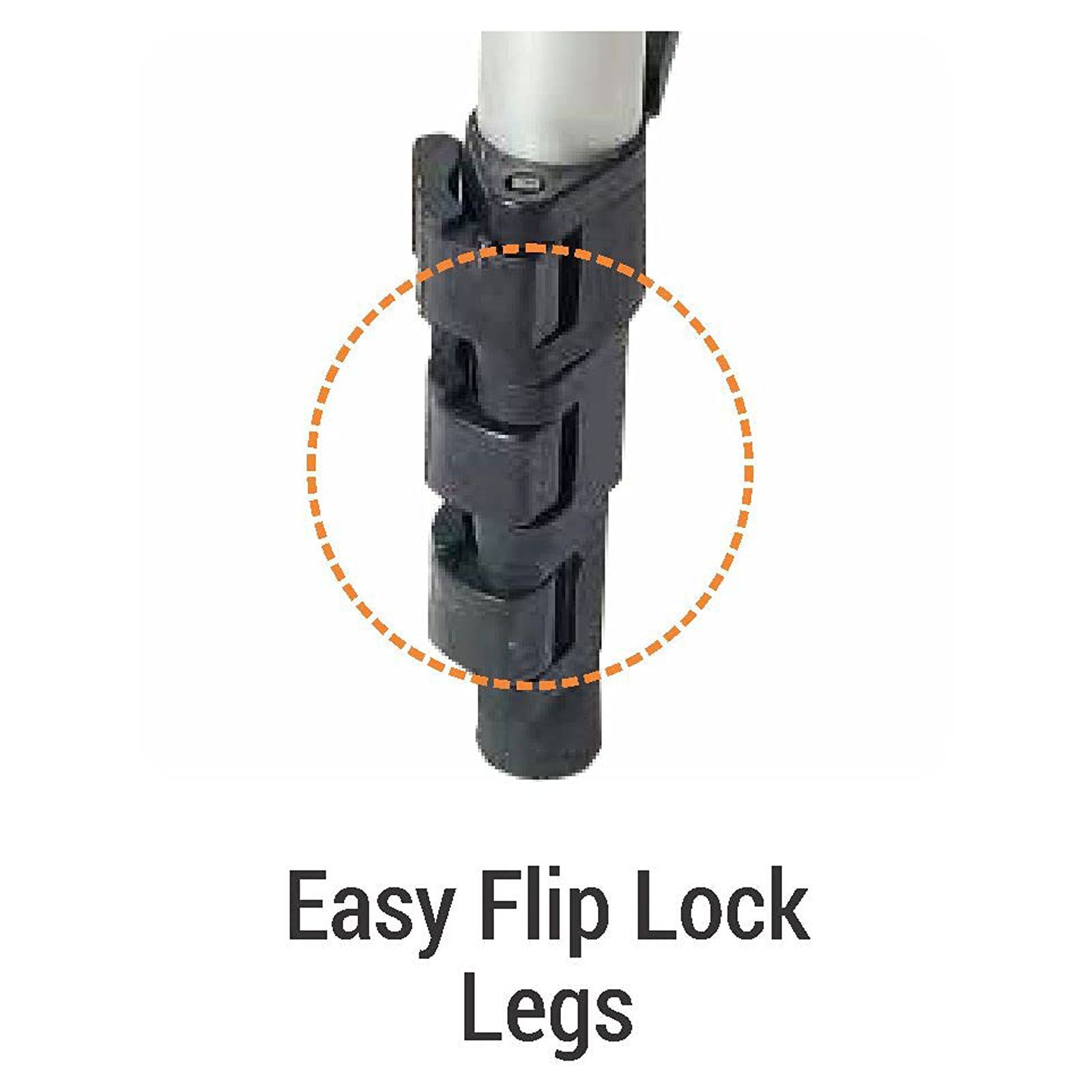 DigiTek DTR 340 LT 102cm Adjustable Tripod for Mobile and Camera (360 Degree Swivel, Black)_7