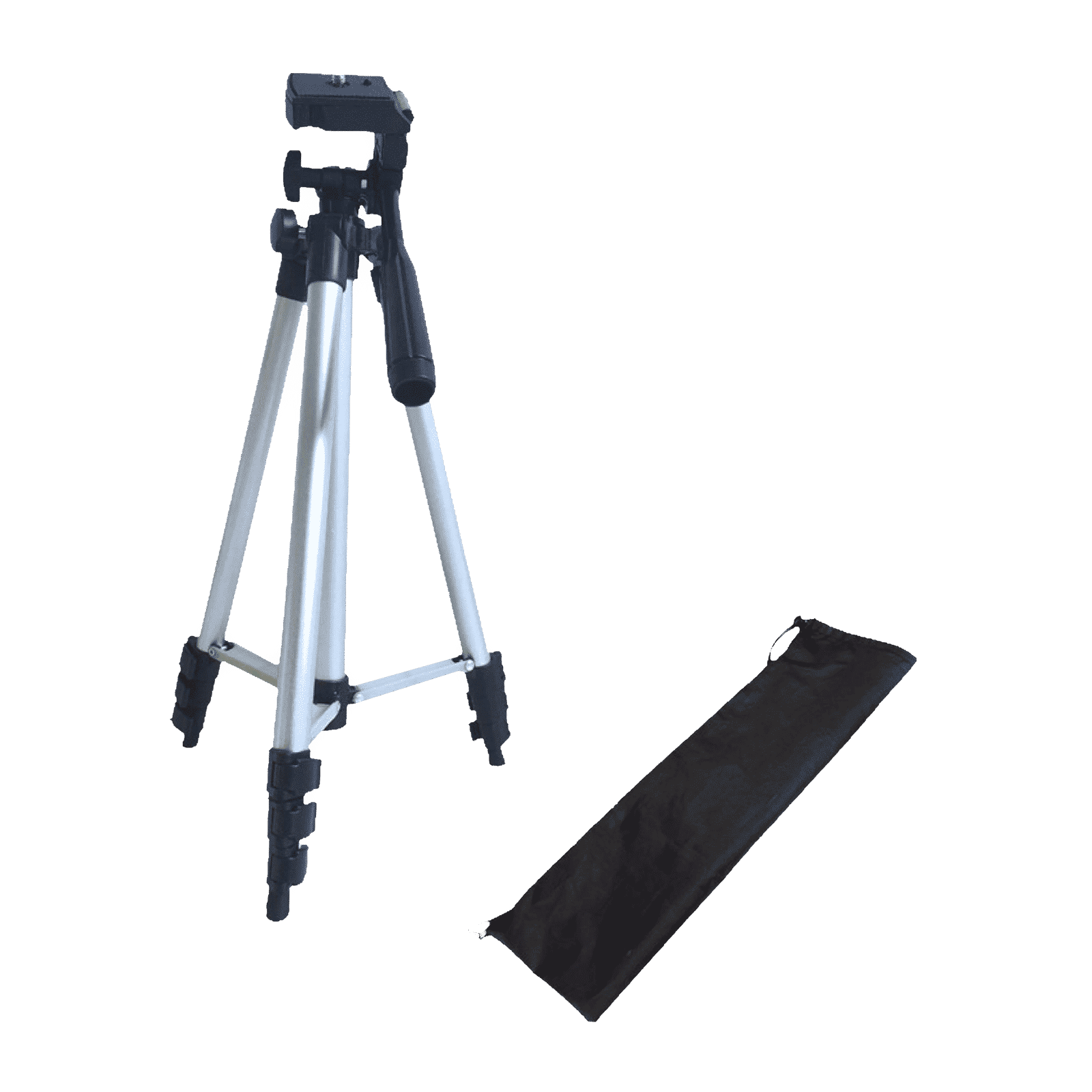 DigiTek DTR 340 LT 102cm Adjustable Tripod for Mobile and Camera (360 Degree Swivel, Black)_5