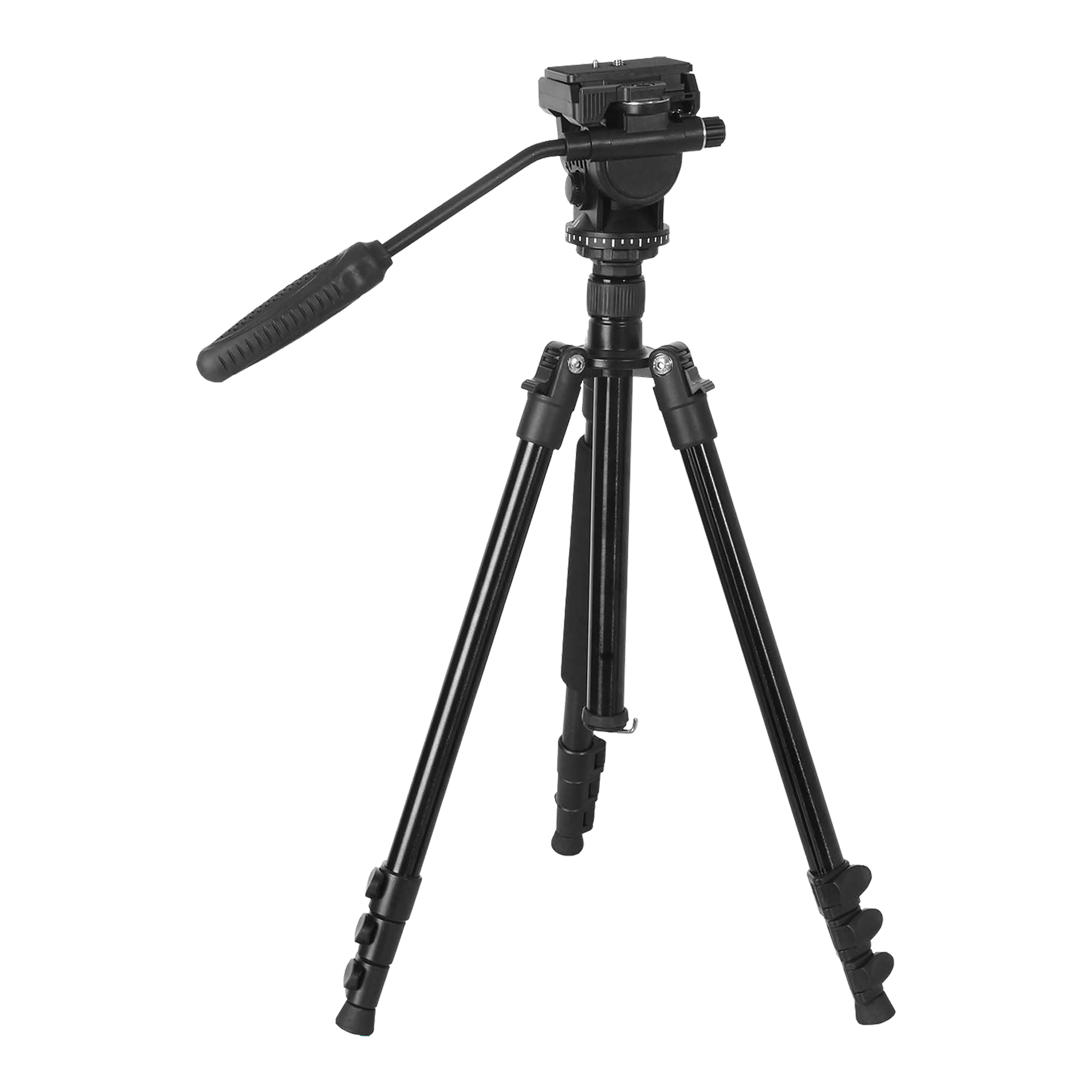 DigiTek DTR 545 VD 166cm Adjustable Tripod for Camera (Portable and Sturdy, Black)_1