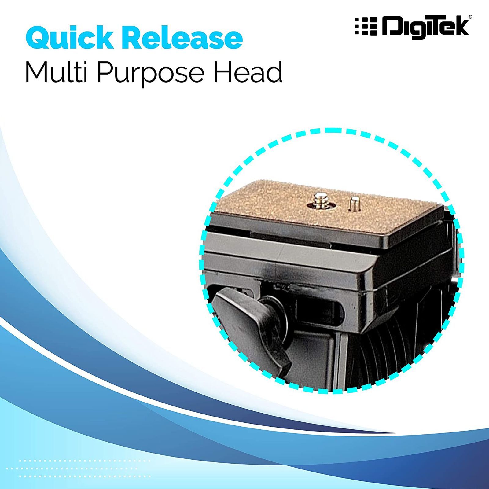 DigiTek DTR 590 VD PRO 180cm Adjustable Tripod for Camera (2 Way Adjustable Head, Black) DigiTek DTR 590 VD PRO 180cm Adjustable Tripod for Camera (2 Way Adjustable Head, Black)_8