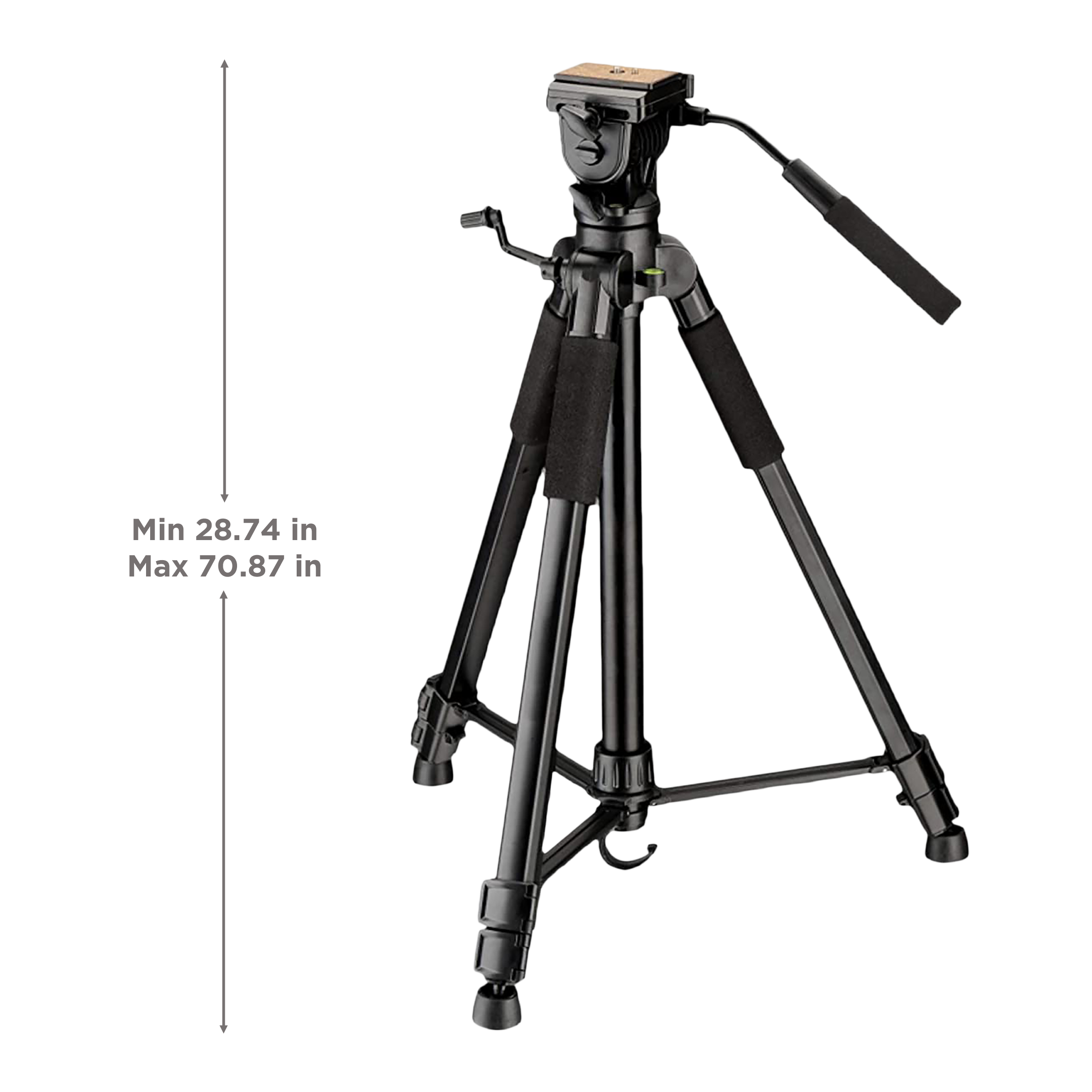 DigiTek DTR 590 VD PRO 180cm Adjustable Tripod for Camera (2 Way Adjustable Head, Black) DigiTek DTR 590 VD PRO 180cm Adjustable Tripod for Camera (2 Way Adjustable Head, Black)_3