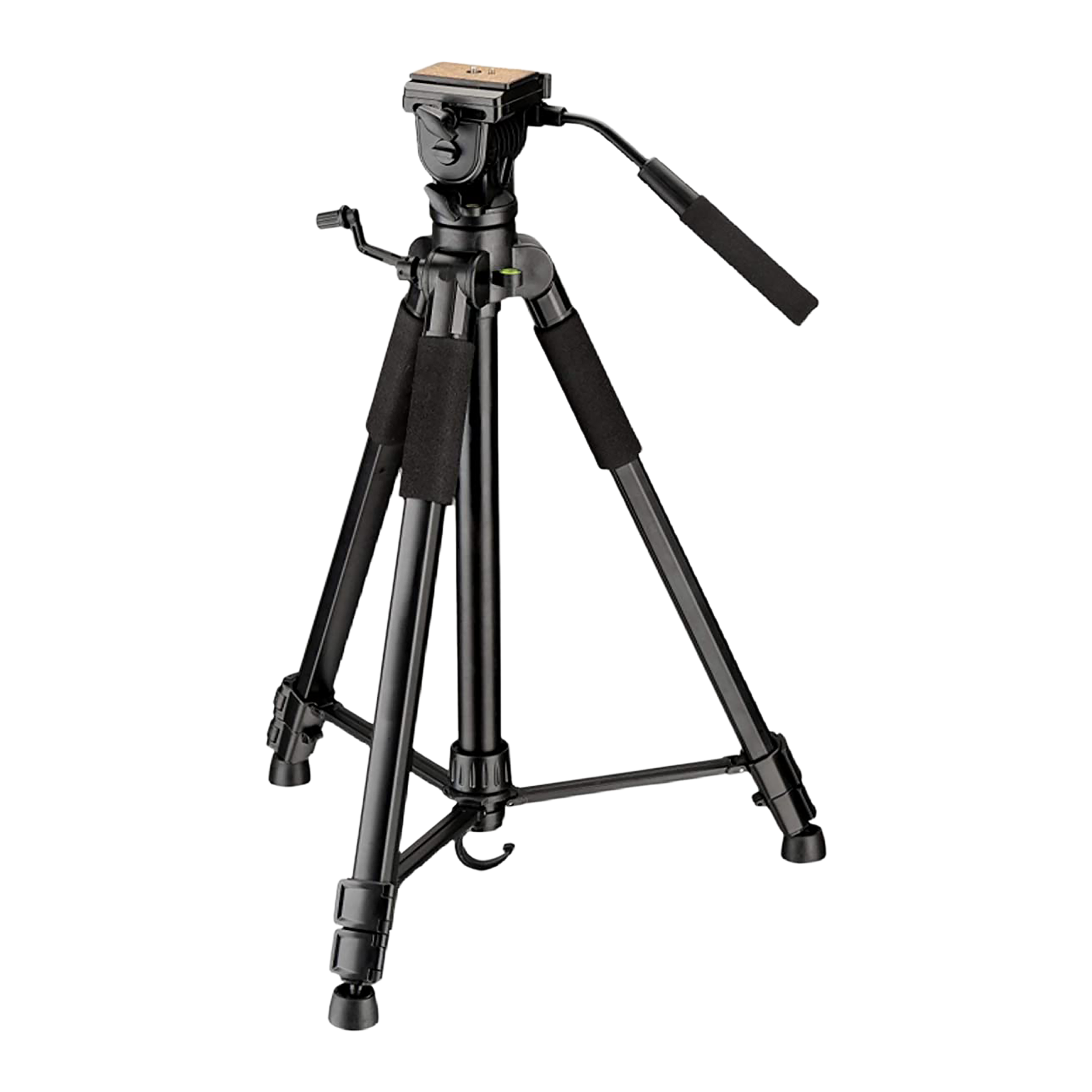 DigiTek DTR 690 VD PRO 209cm Adjustable Tripod for Camera (2 Way Head with Adjustable Pan, Black)_1
