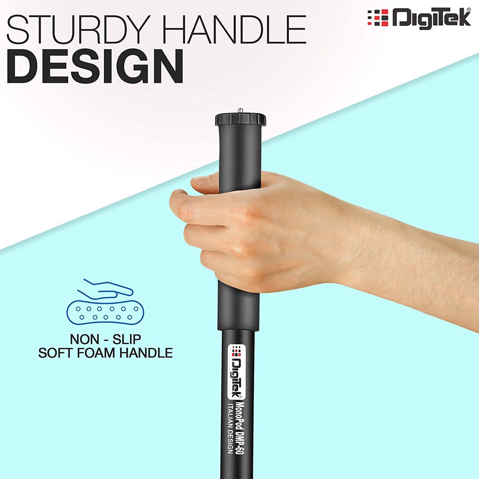 DigiTek DMP 60N 155cm Adjustable Monopod for Mobile and Camera (4 Extendable Sections, Black) DigiTek DMP 60N 155cm Adjustable Monopod for Mobile and Camera (4 Extendable Sections, Black)_6