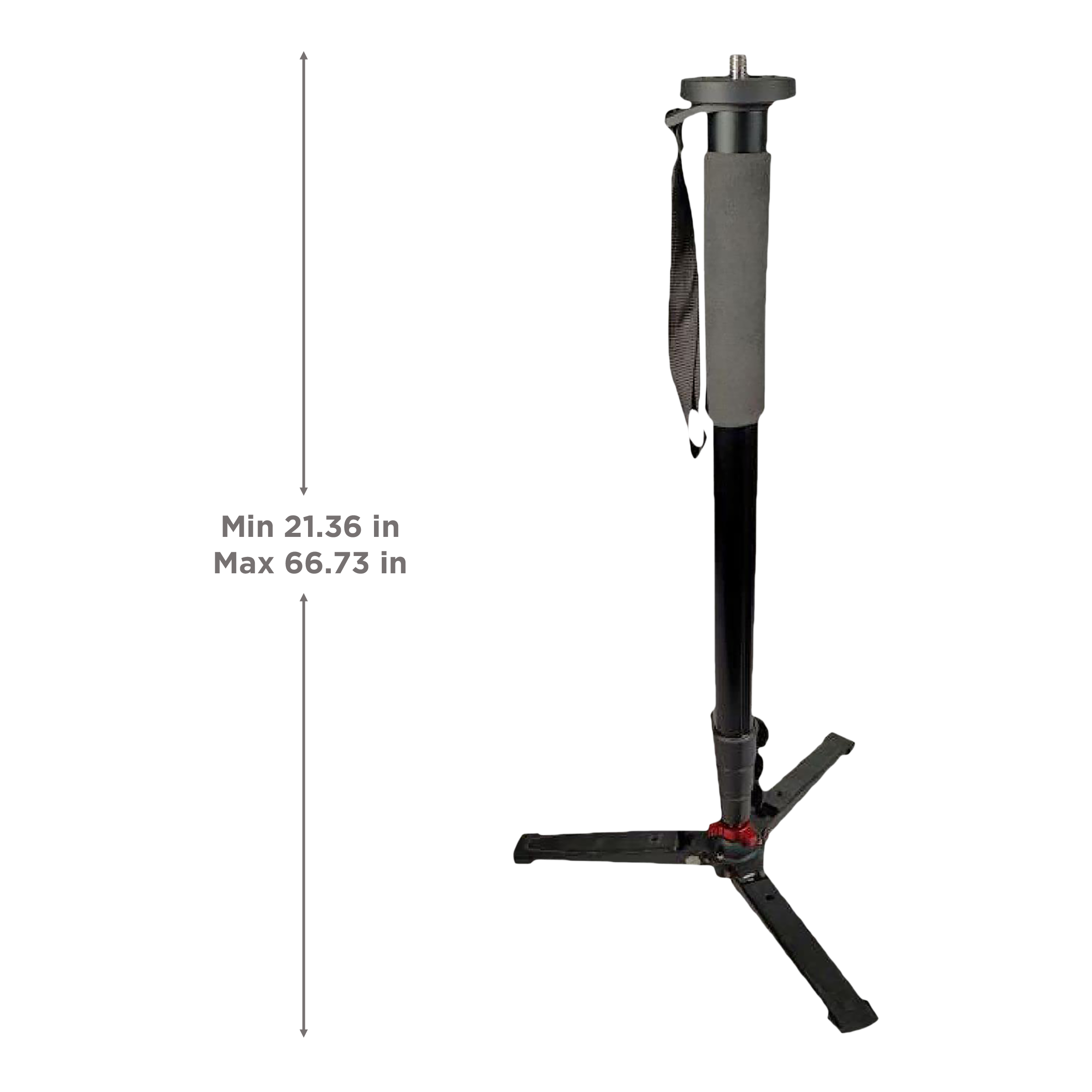 DigiTek DMP 70 169.5cm Adjustable Monopod for Mobile and Camera (Flip Lock, Black) DigiTek DMP 70 169.5cm Adjustable Monopod for Mobile and Camera (Flip Lock, Black)_3