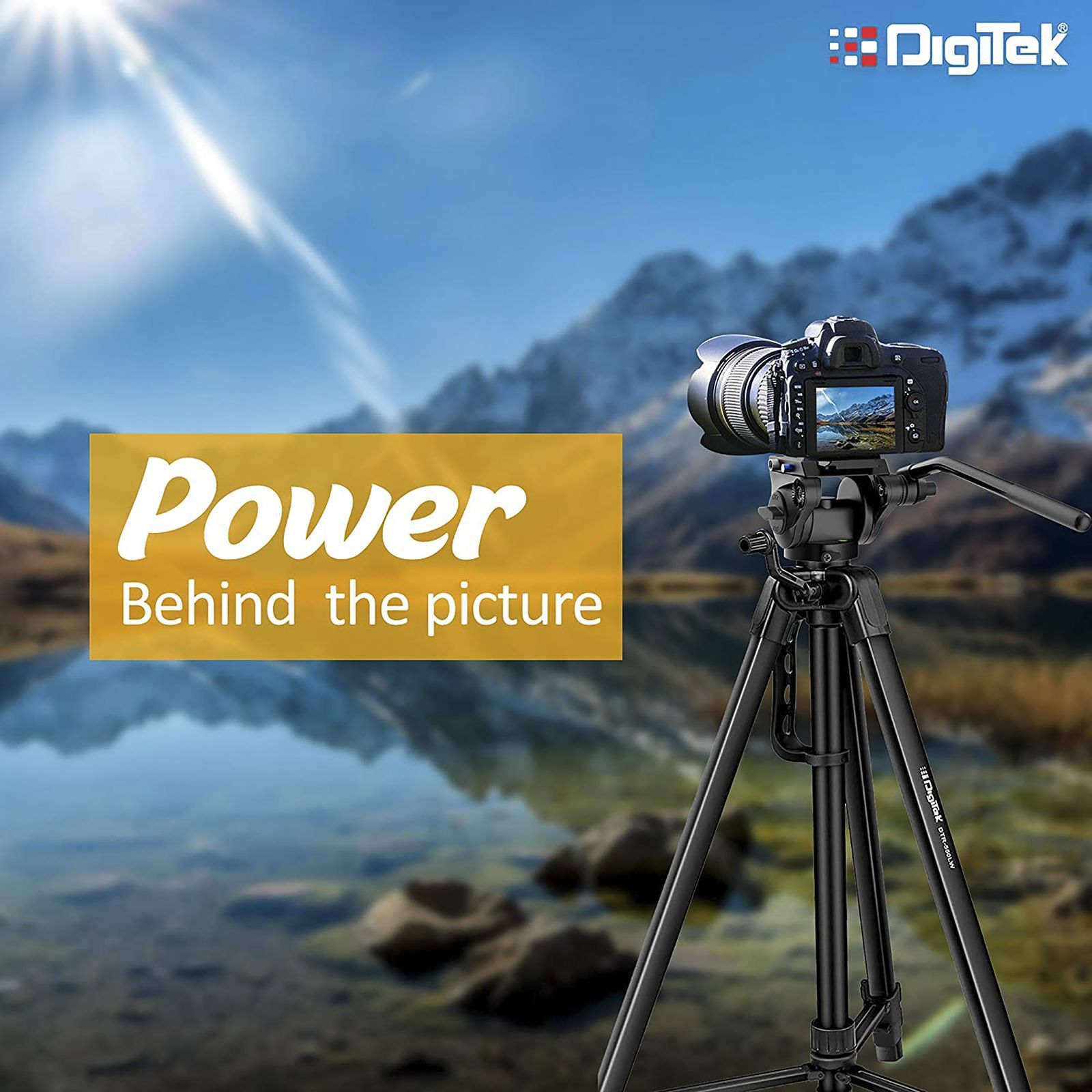 DigiTek DPVH 110 Tripod Mount for Camera (360 Degree Rotation, Black)_5