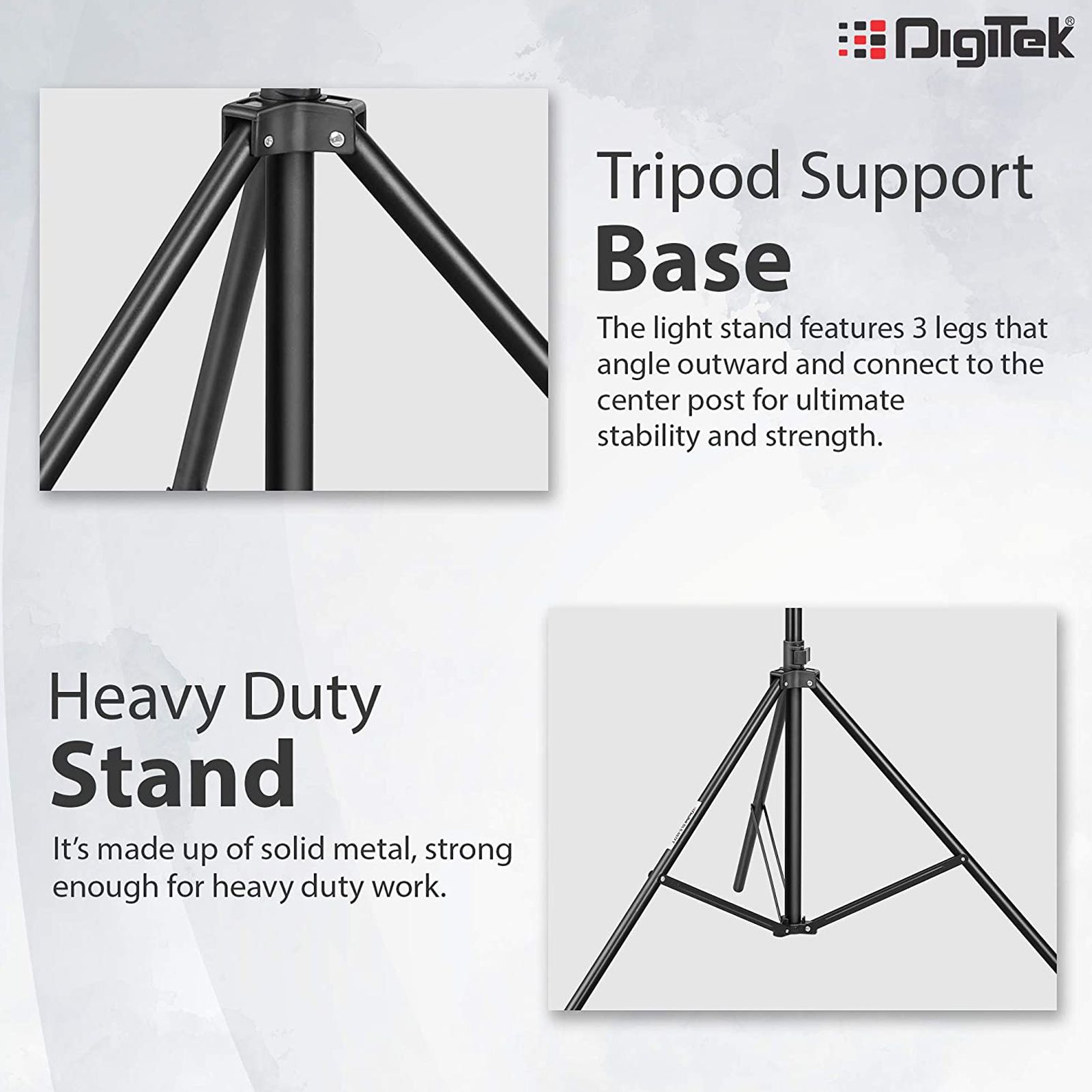 Digitek DLS-009 FTK Light Stand with Bag for Photography & Videography (Lightweight & Portable)_3