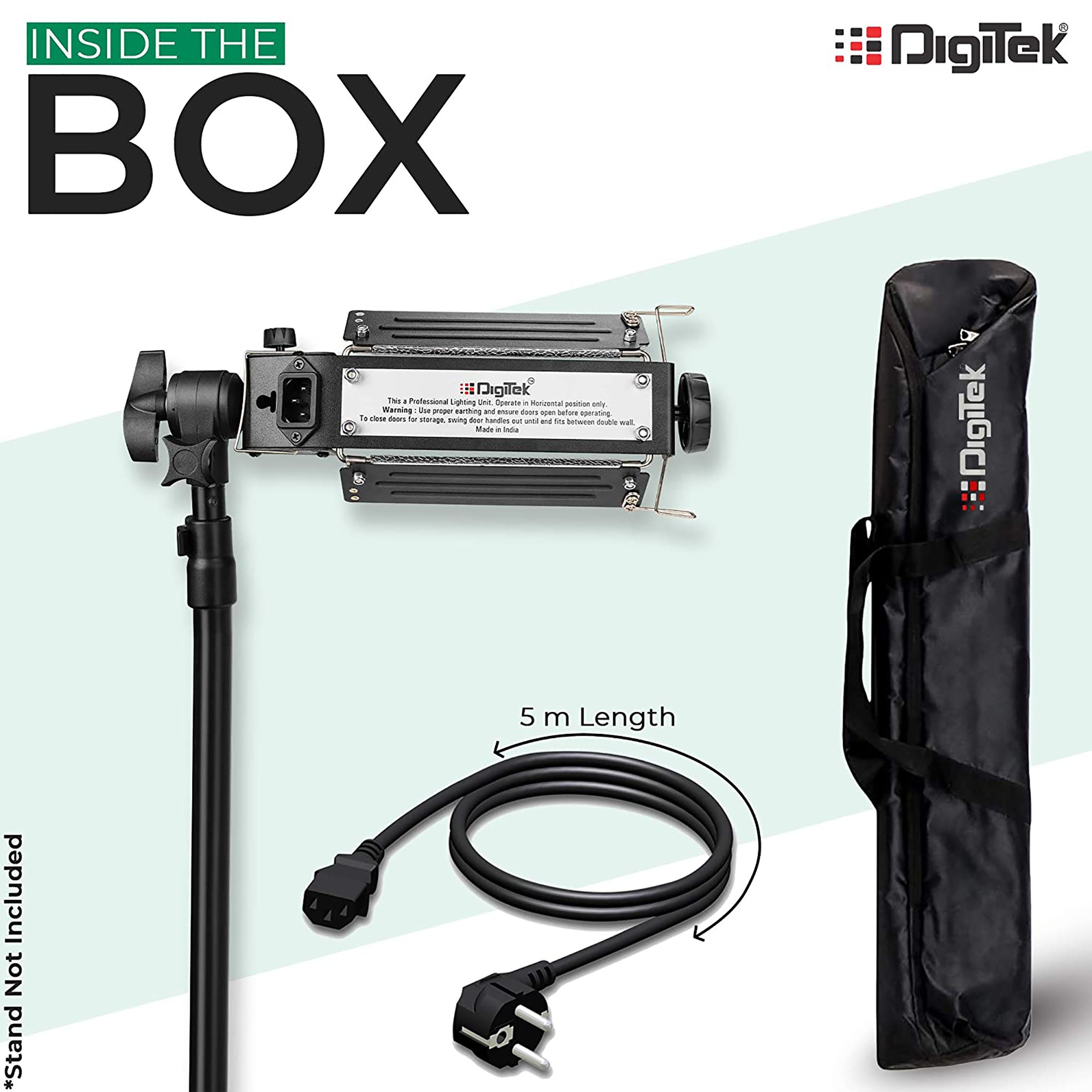 Digitek DPL 003 Porta Light with Carry Bag for Still Photography & Videography (3600K Brightness)_8