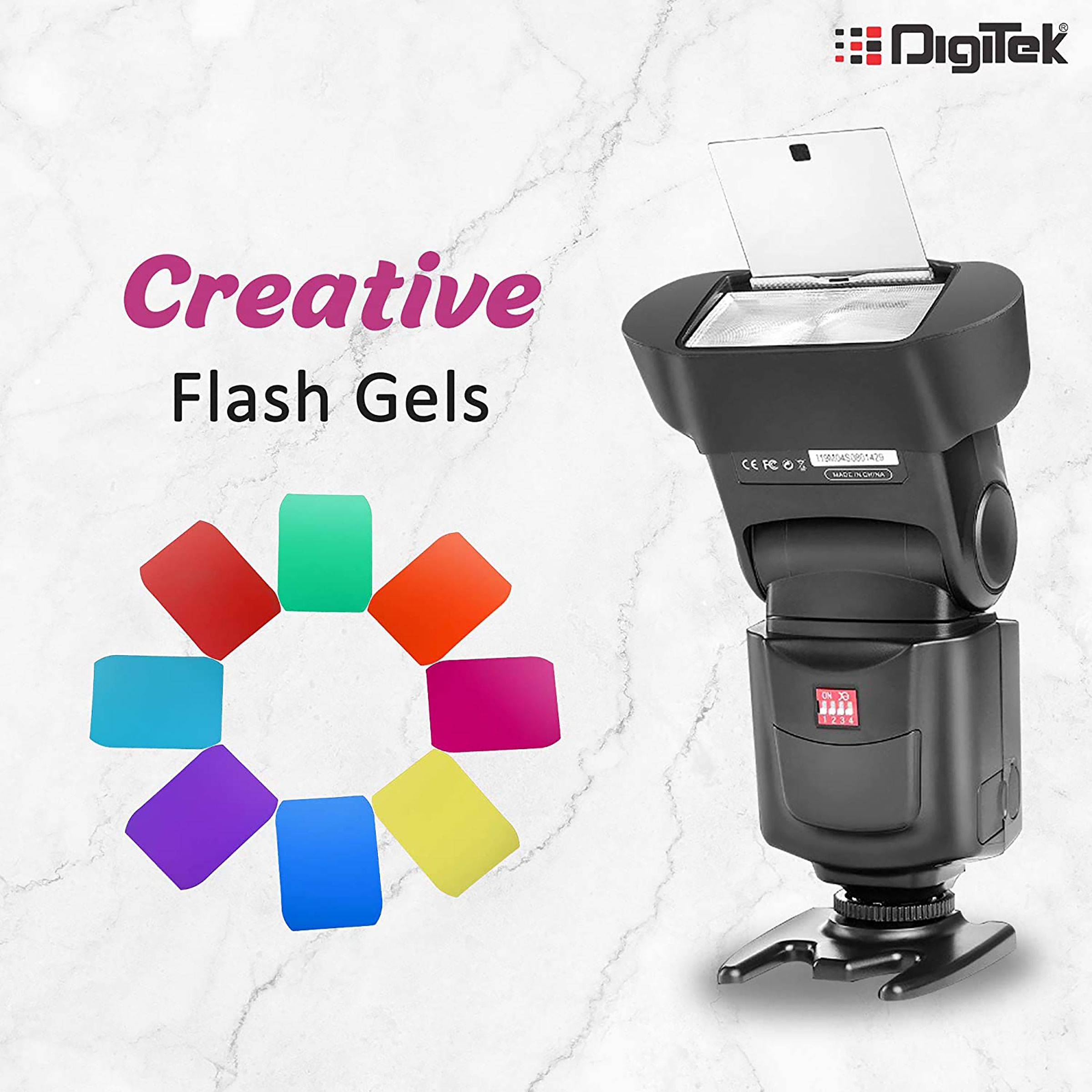 DigiTek DFCW-001 Flash Bot Creative Gel (High Quality Translucent Material)_2