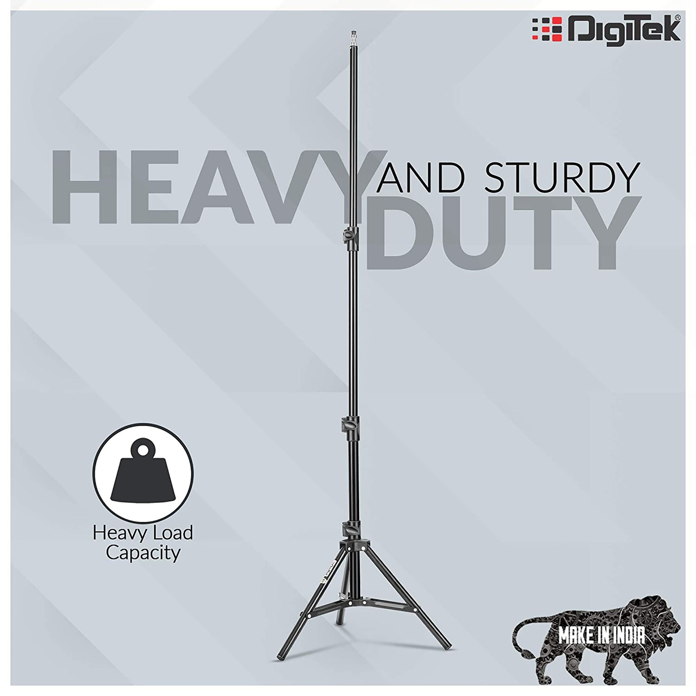 DigiTek DLS 006 FT 158cm Adjustable Tripod for Mobile and Camera (Ultra Portable Cum Heavy Duty, Black)_5