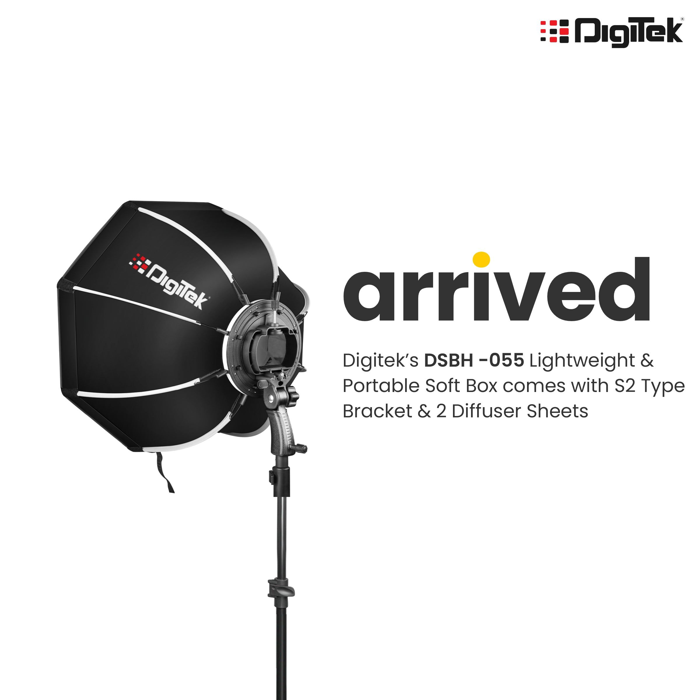DigiTek DSBH-055 Softbox with S2 Type Bracket, 2 Diffuser Sheets & Carrying Case for All Flash Speedlights (Lightweight & Portable) DigiTek DSBH-055 Softbox with S2 Type Bracket, 2 Diffuser Sheets & Carrying Case for All Flash Speedlights (Lightweight & Portable)_7