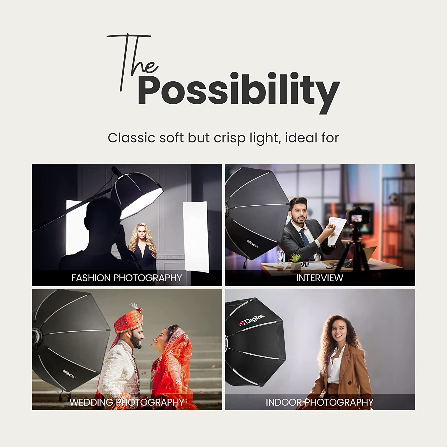 Digitek DSBH 065 Softbox with Bracket, Diffuser Sheets & Carry Case for Photography (Octagon Shape)_8