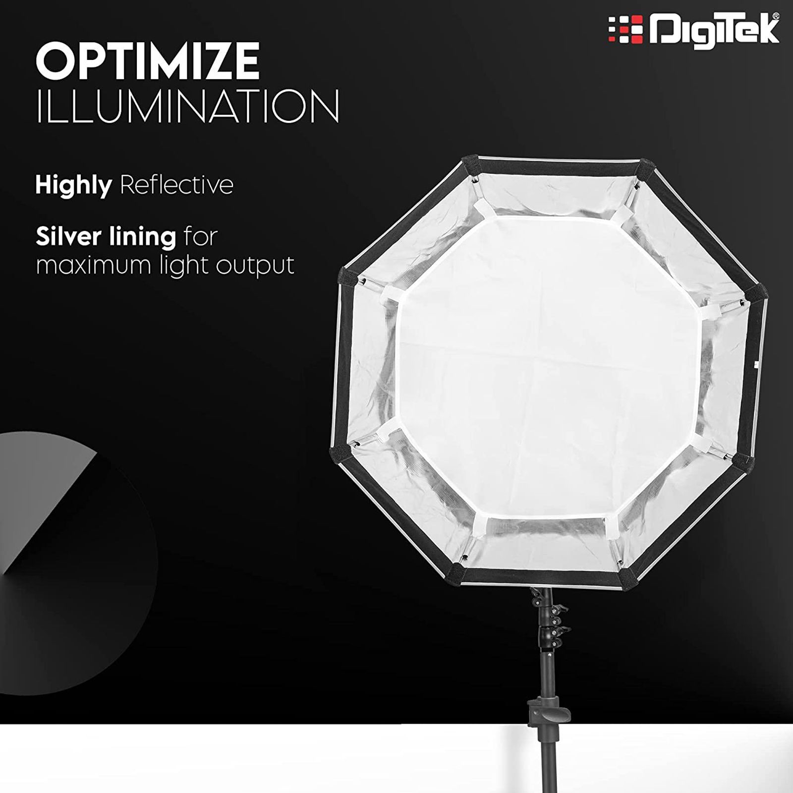 DigiTek Octagon Bowens Softbox with Diffuser Sheets & Carrying Case for Still Photography (Lightweight & Portable) DigiTek Octagon Bowens Softbox with Diffuser Sheets & Carrying Case for Still Photography (Lightweight & Portable)_9