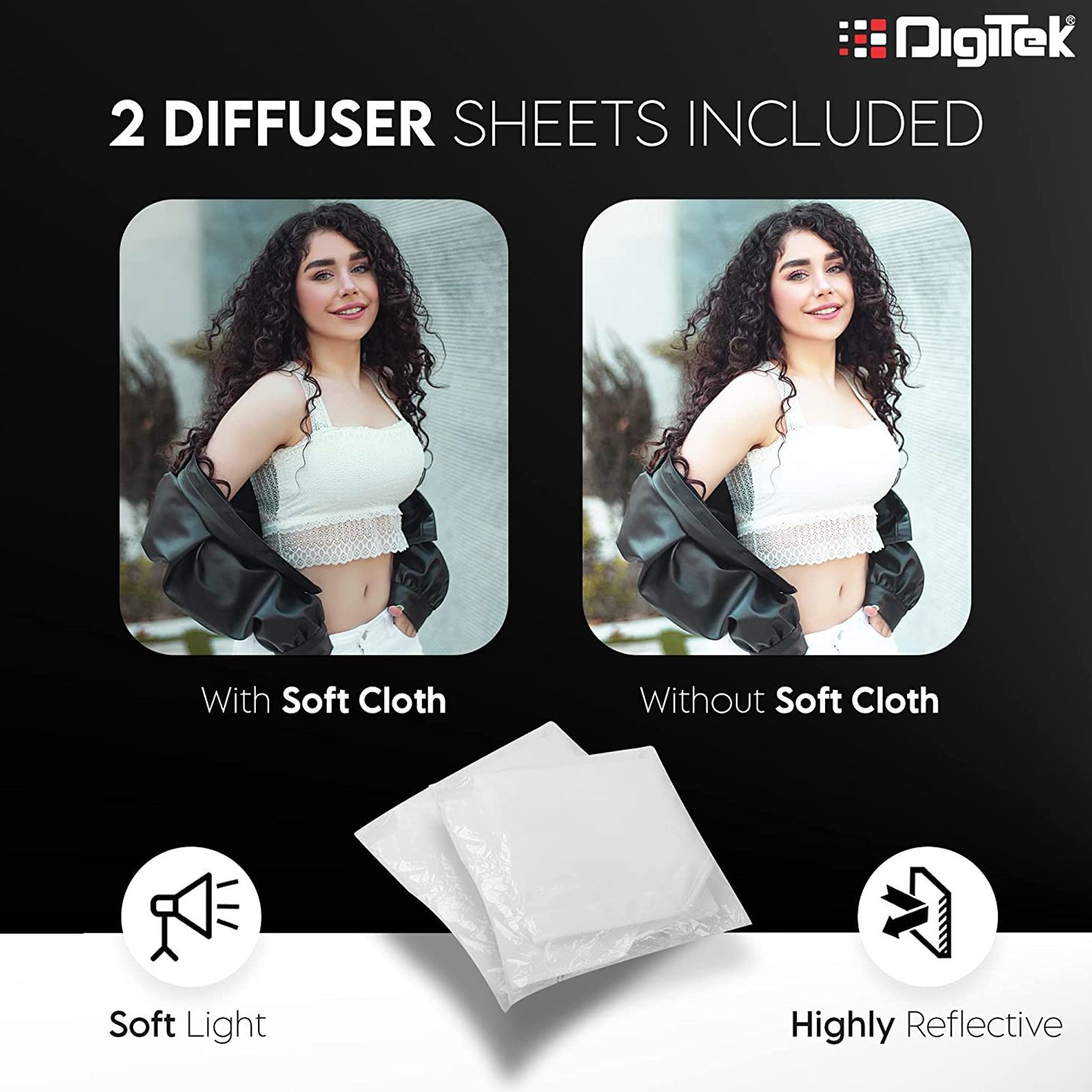 DigiTek Octagon Bowens Softbox with Diffuser Sheets & Carrying Case for Still Photography (Lightweight & Portable) DigiTek Octagon Bowens Softbox with Diffuser Sheets & Carrying Case for Still Photography (Lightweight & Portable)_12