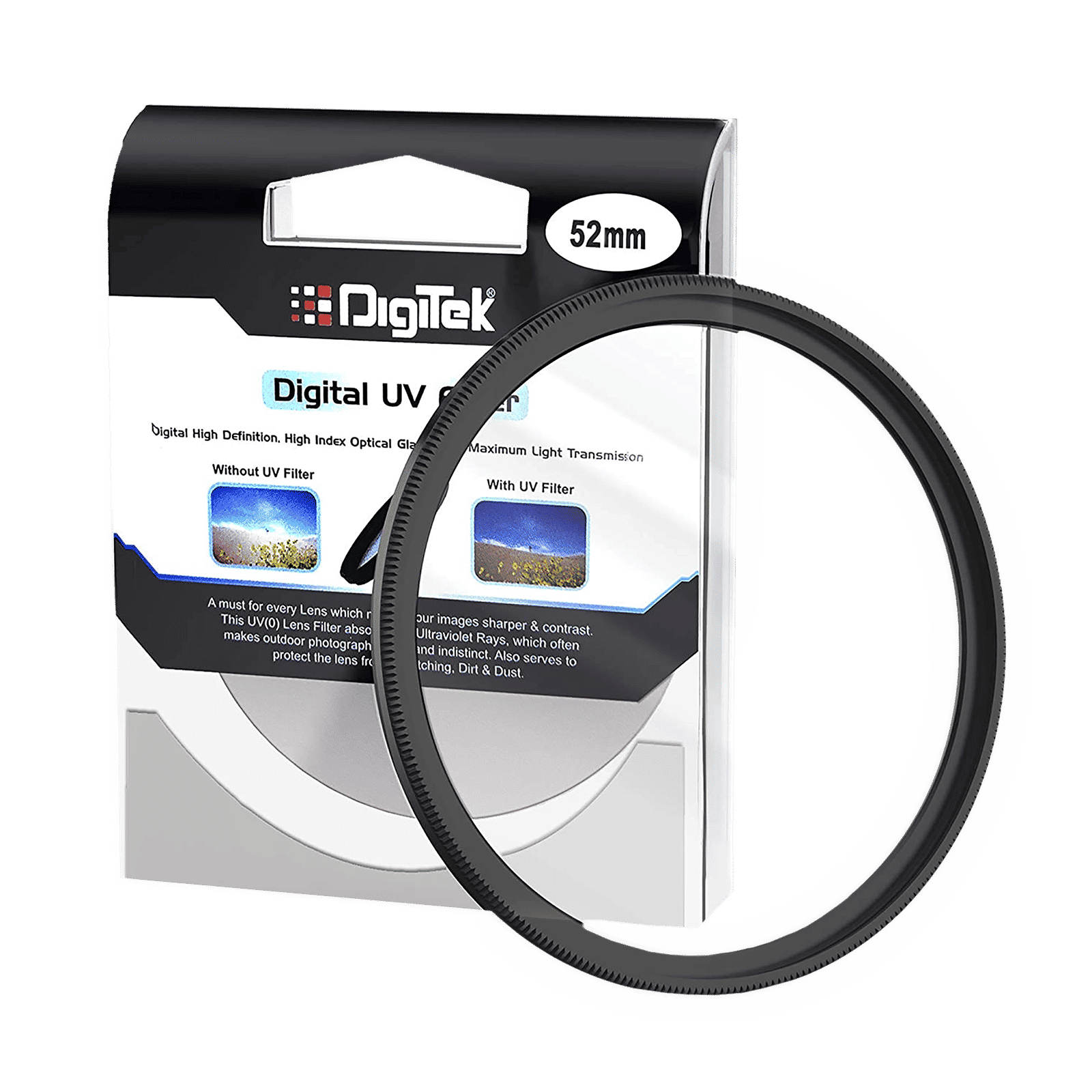 DigiTek 52mm Camera Lens UV Filter (Double Layer Coating)_1