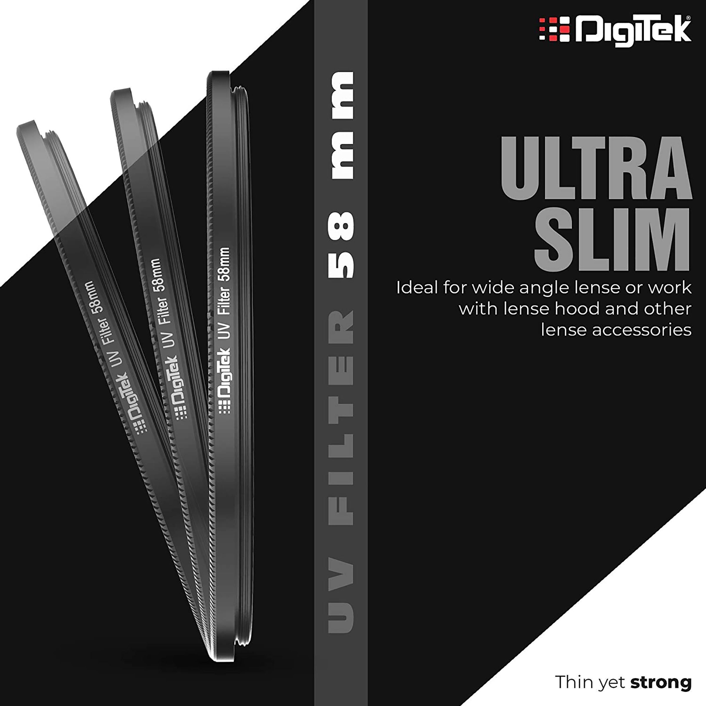 DigiTek 58mm Camera Lens UV Filter (Double Layer Coating)_6