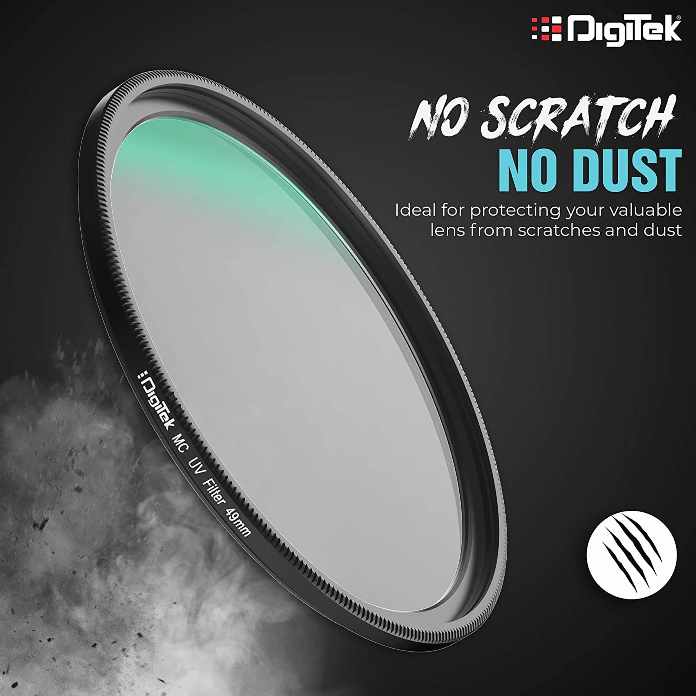DigiTek 49mm Camera Lens UV Filter (16 Layers Multi-Coating)_3