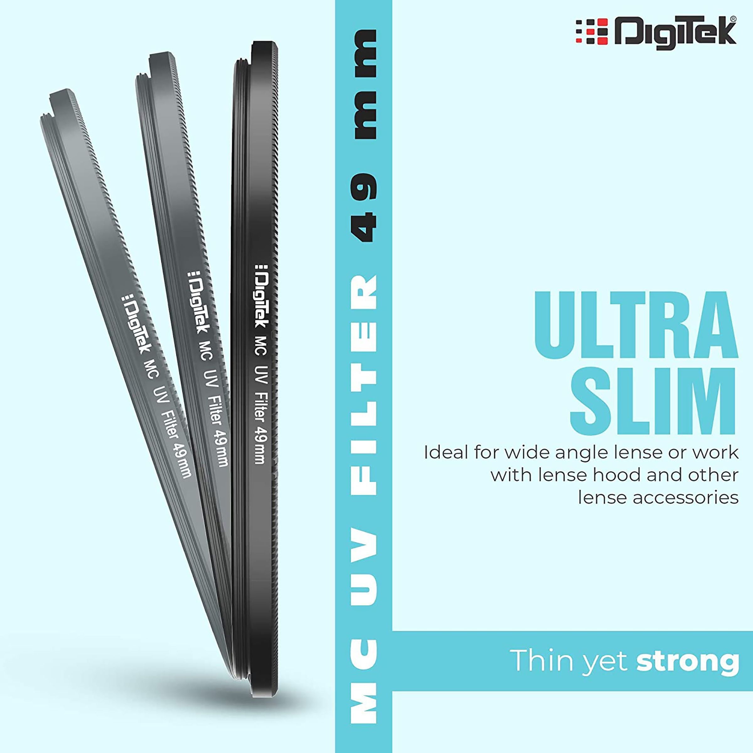 DigiTek 49mm Camera Lens UV Filter (16 Layers Multi-Coating)_7