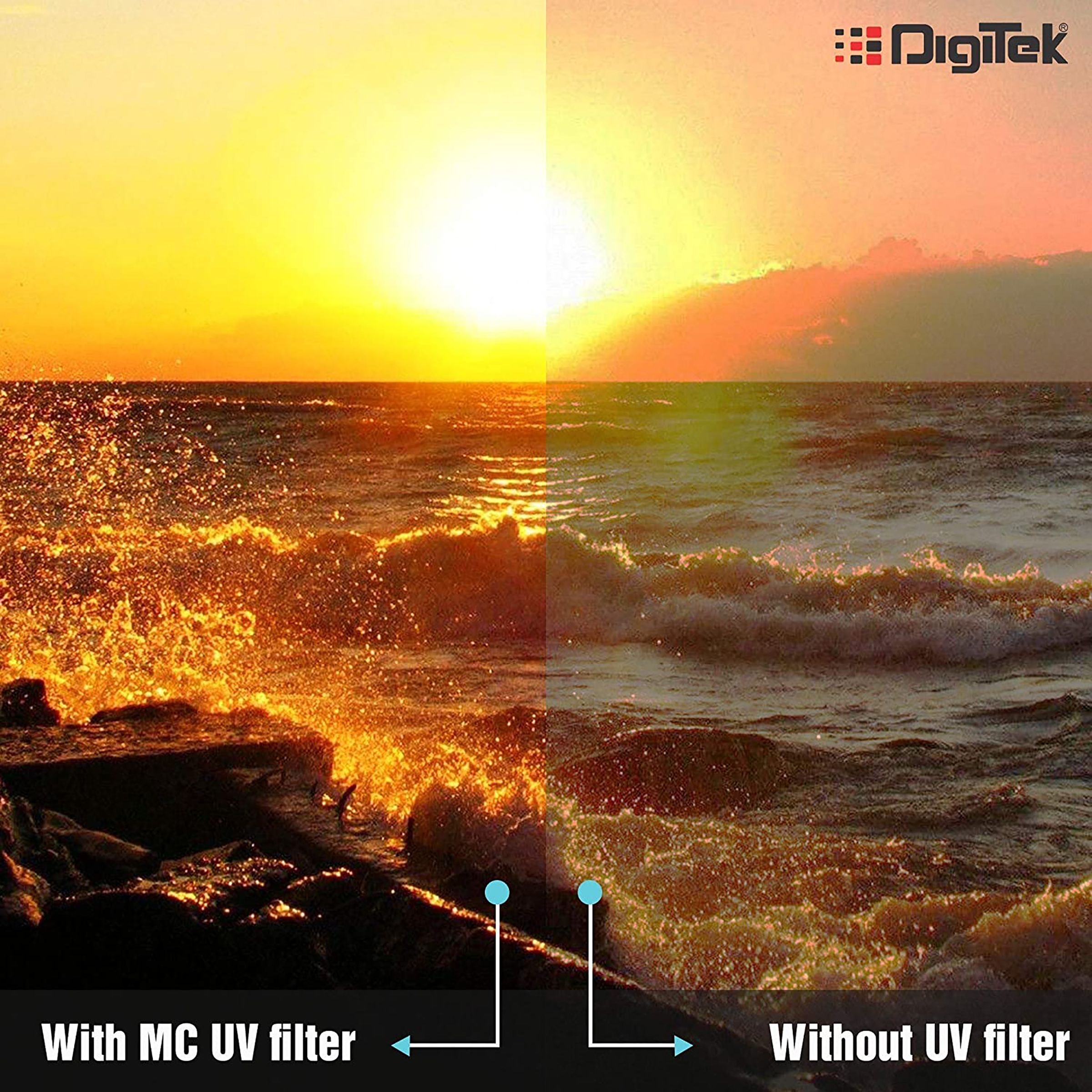 DigiTek 55mm Camera Lens UV Filter (16 Layers Multi-Coating)_8