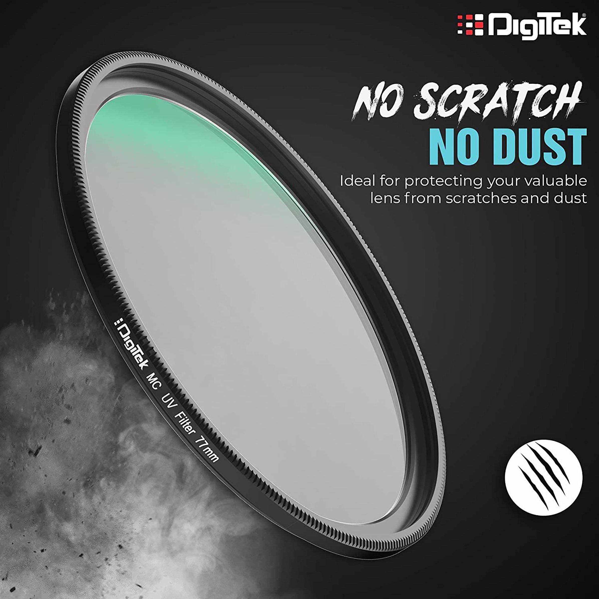 DigiTek 77mm Camera Lens UV Filter (16 Layers Multi-Coating)_3