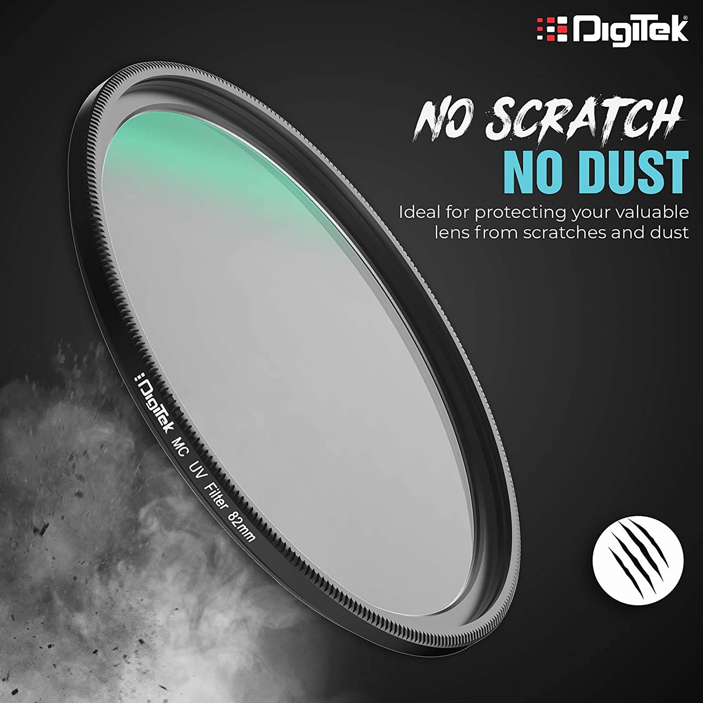 DigiTek 82mm Camera Lens UV Filter (16 Layers Multi-Coating)_3