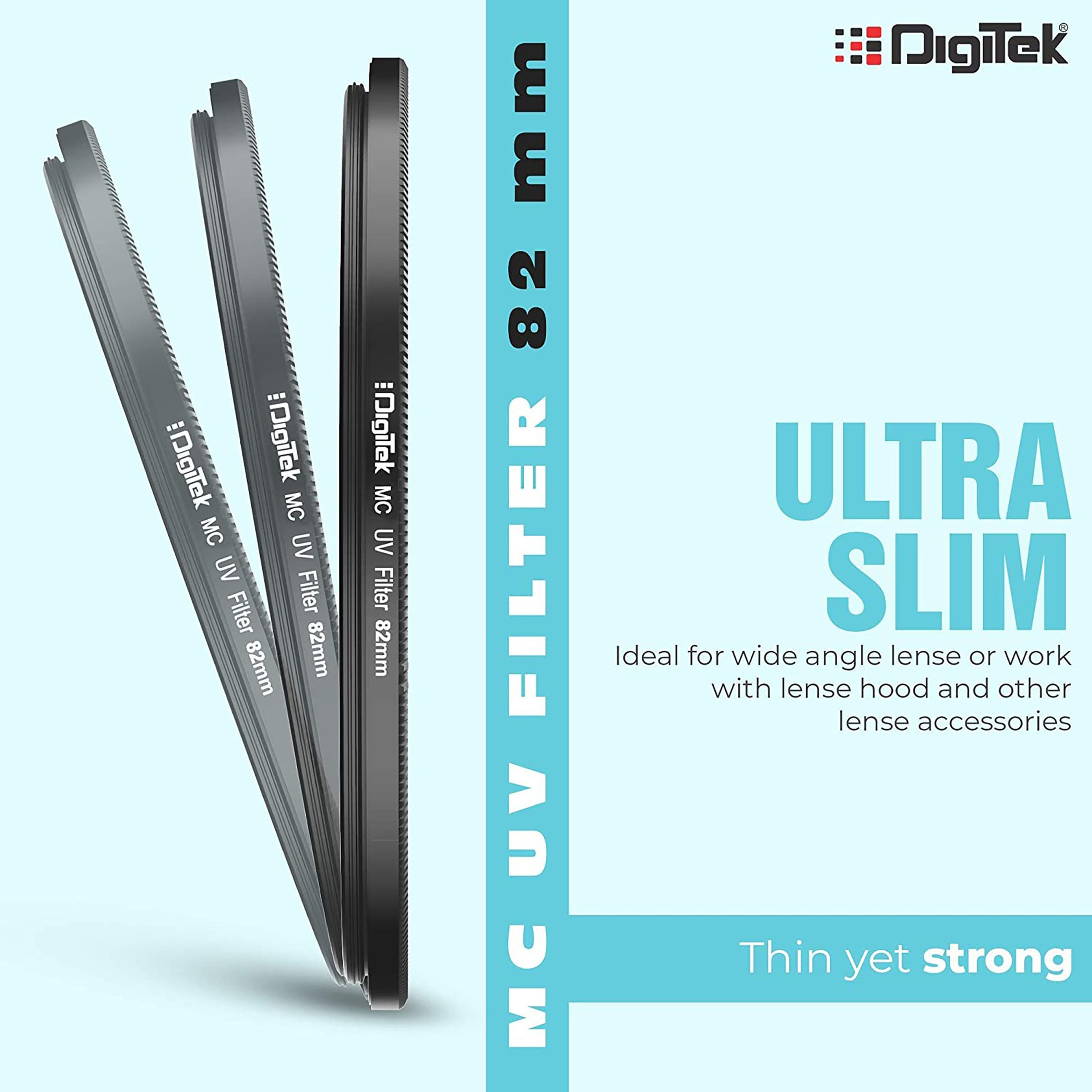 DigiTek 82mm Camera Lens UV Filter (16 Layers Multi-Coating)_7
