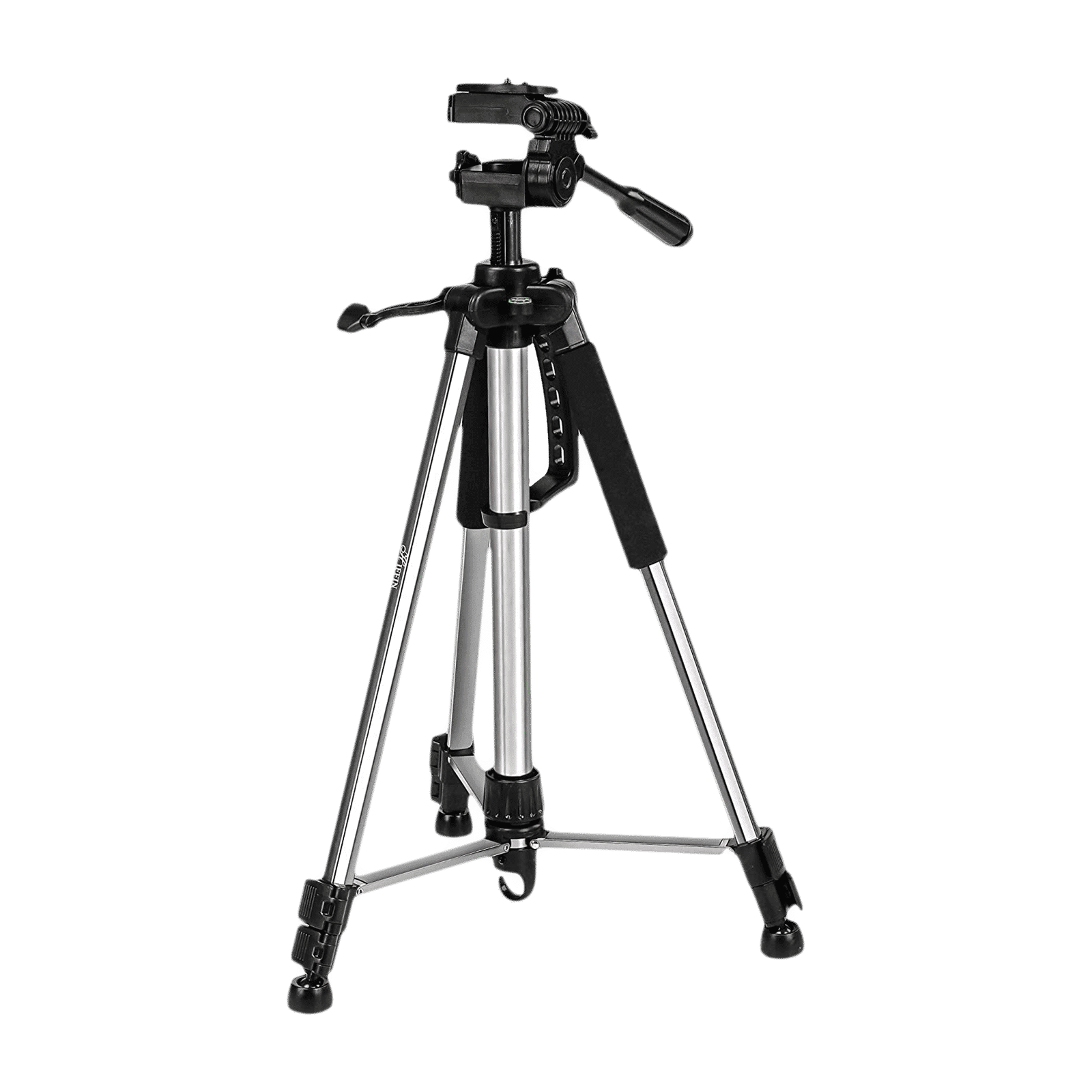 HIFFIN HF-1200 140cm Adjustable Tripod for Mobile and Camera (Built-in Bubble Head, Black)_1