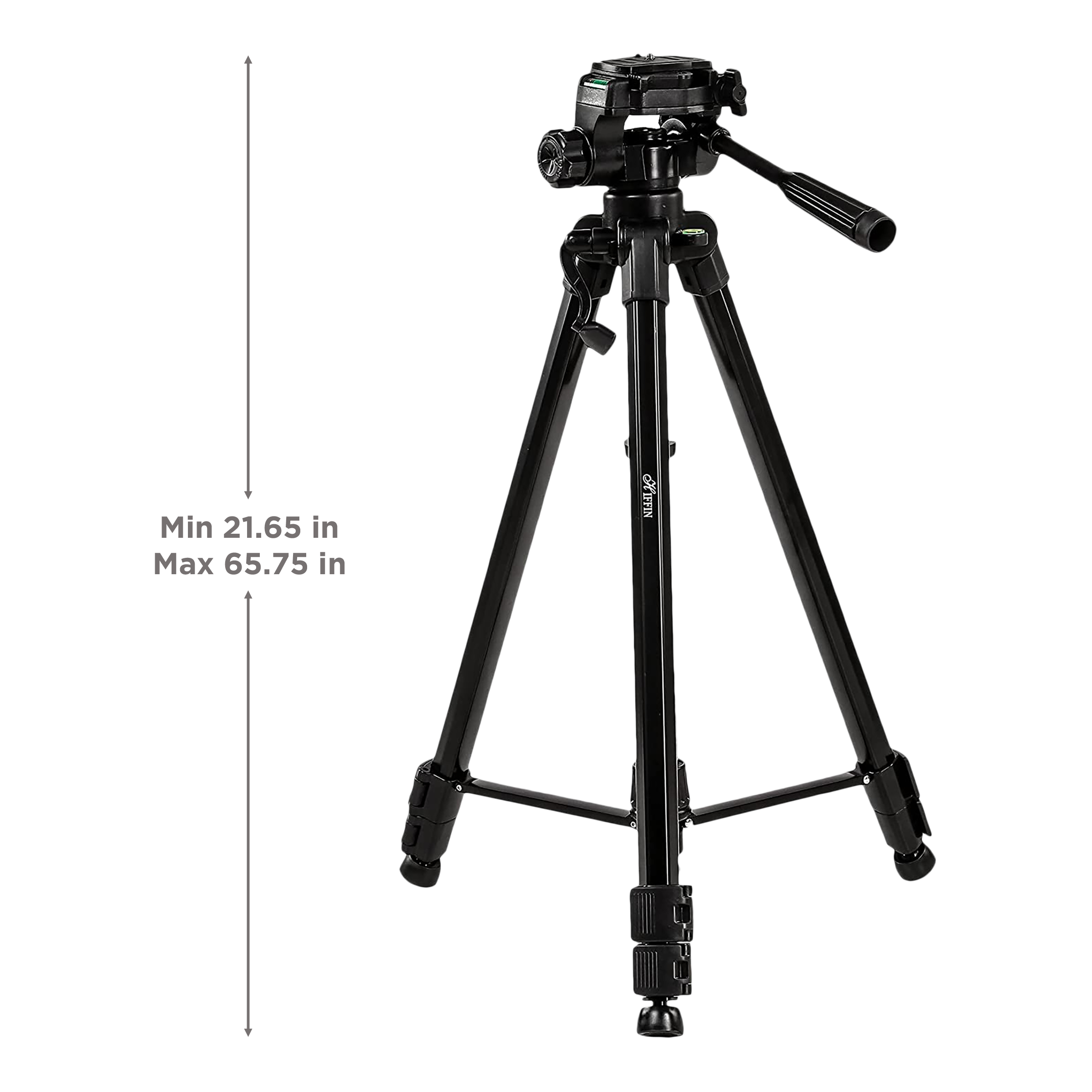 HIFFIN HF-3600 170cm Adjustable Tripod for Mobile and Camera (Clip Lock, Black) HIFFIN HF-3600 170cm Adjustable Tripod for Mobile and Camera (Clip Lock, Black)_3