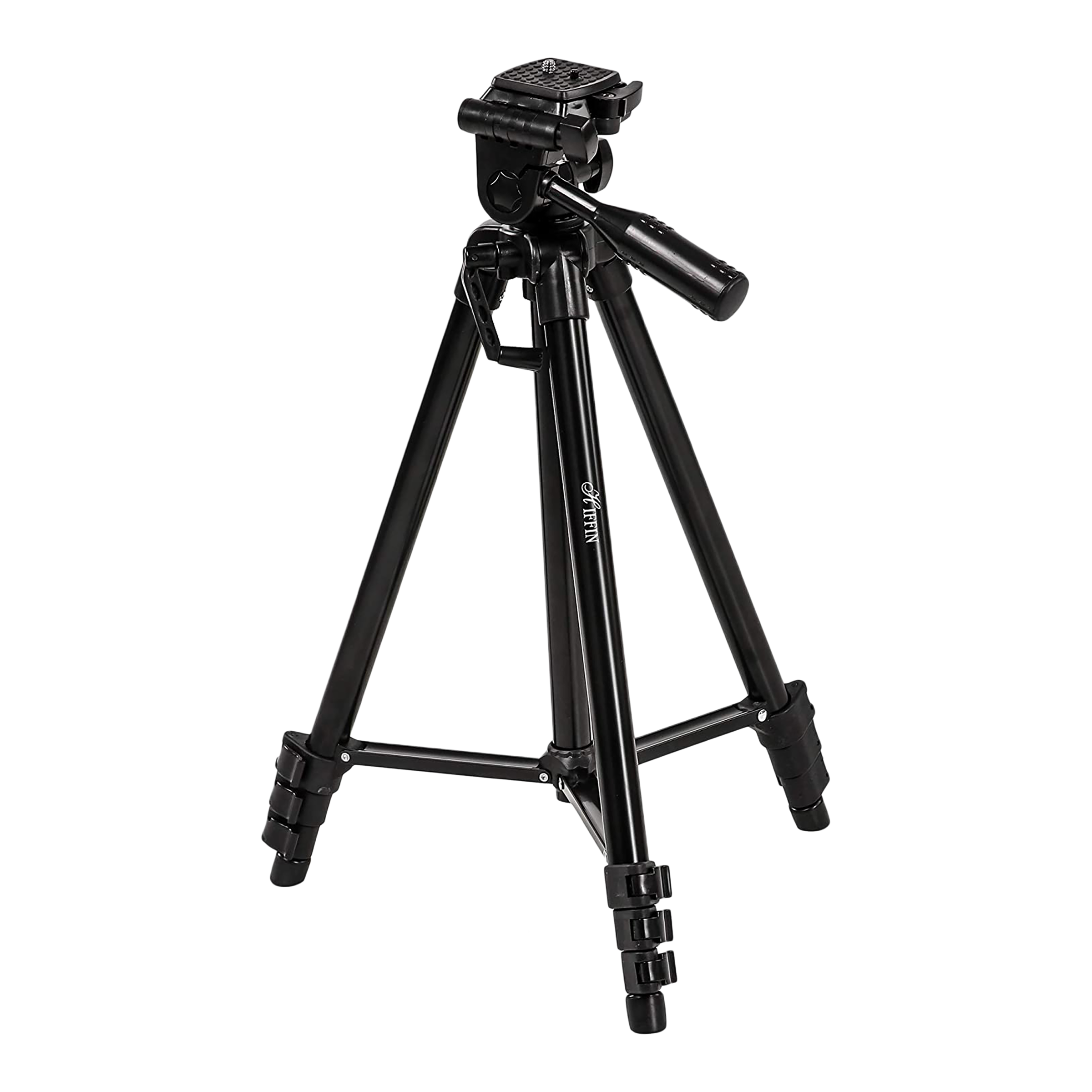HIFFIN HF-2111 167.5cm Adjustable Tripod for Mobile and Camera (360 Degree Panhead Lock Knob, Black)_1