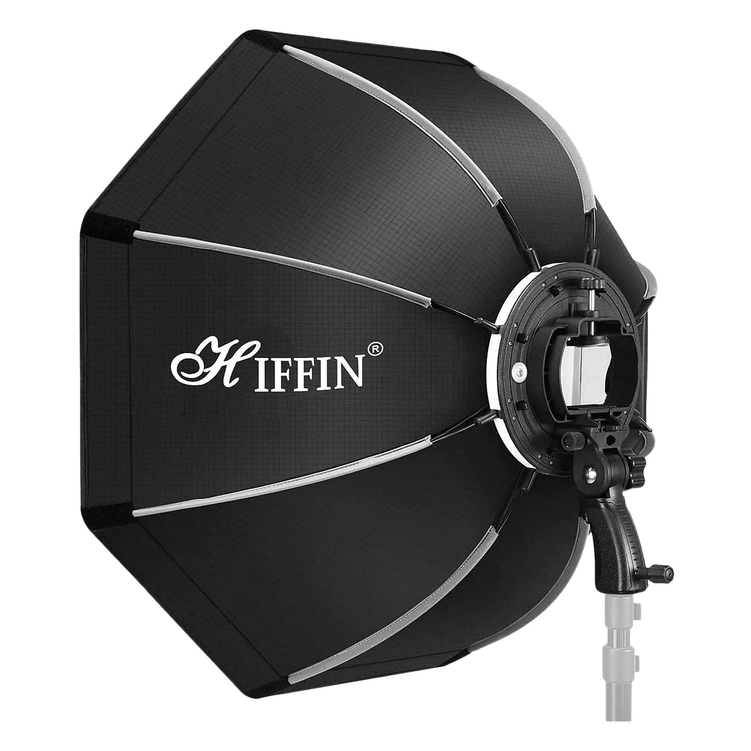 HIFFIN Softbox with 9 Fit Light Stand for All Flash Speedlights (Lightweight & Portable)_1