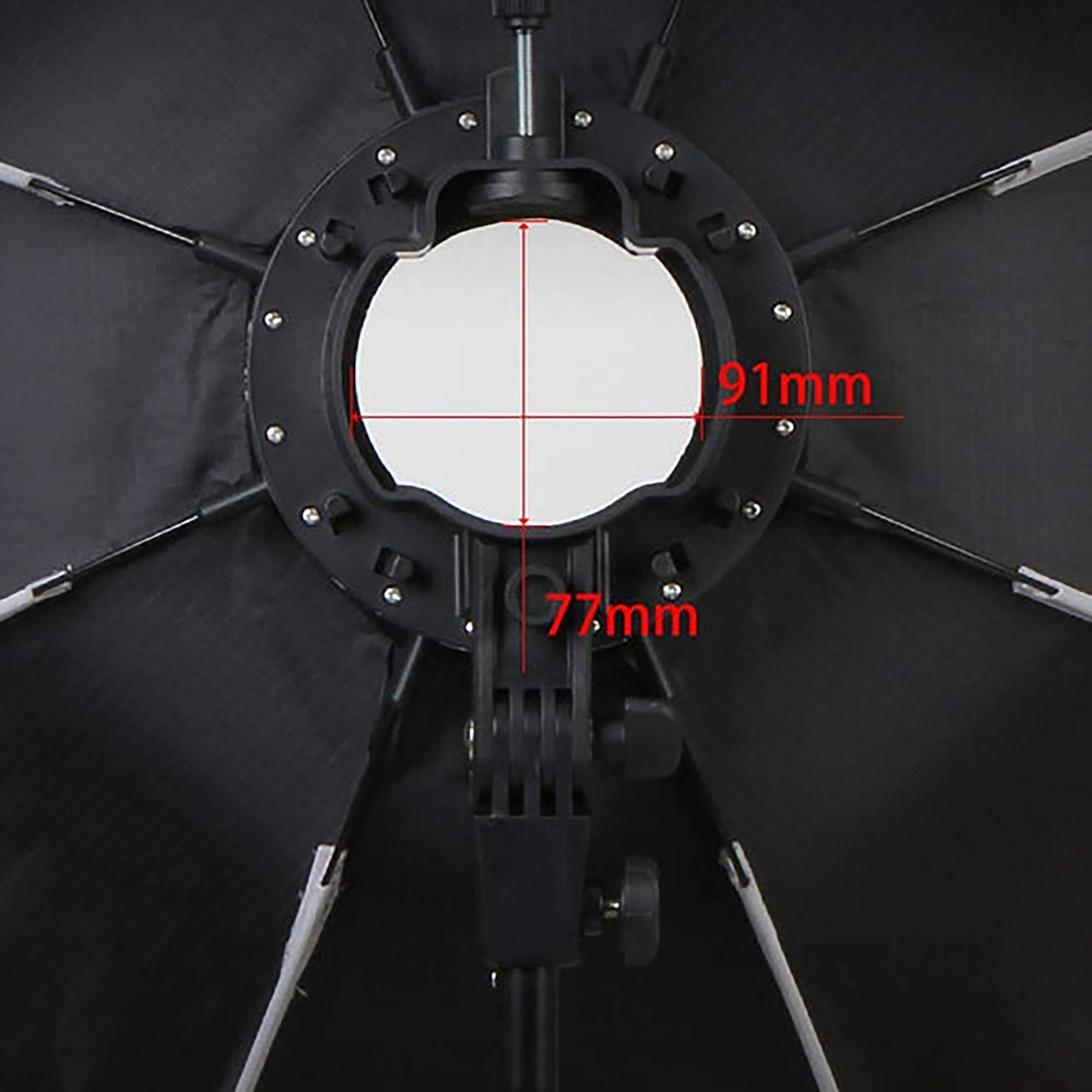 HIFFIN Softbox with 9 Fit Light Stand for All Flash Speedlights (Lightweight & Portable)_9