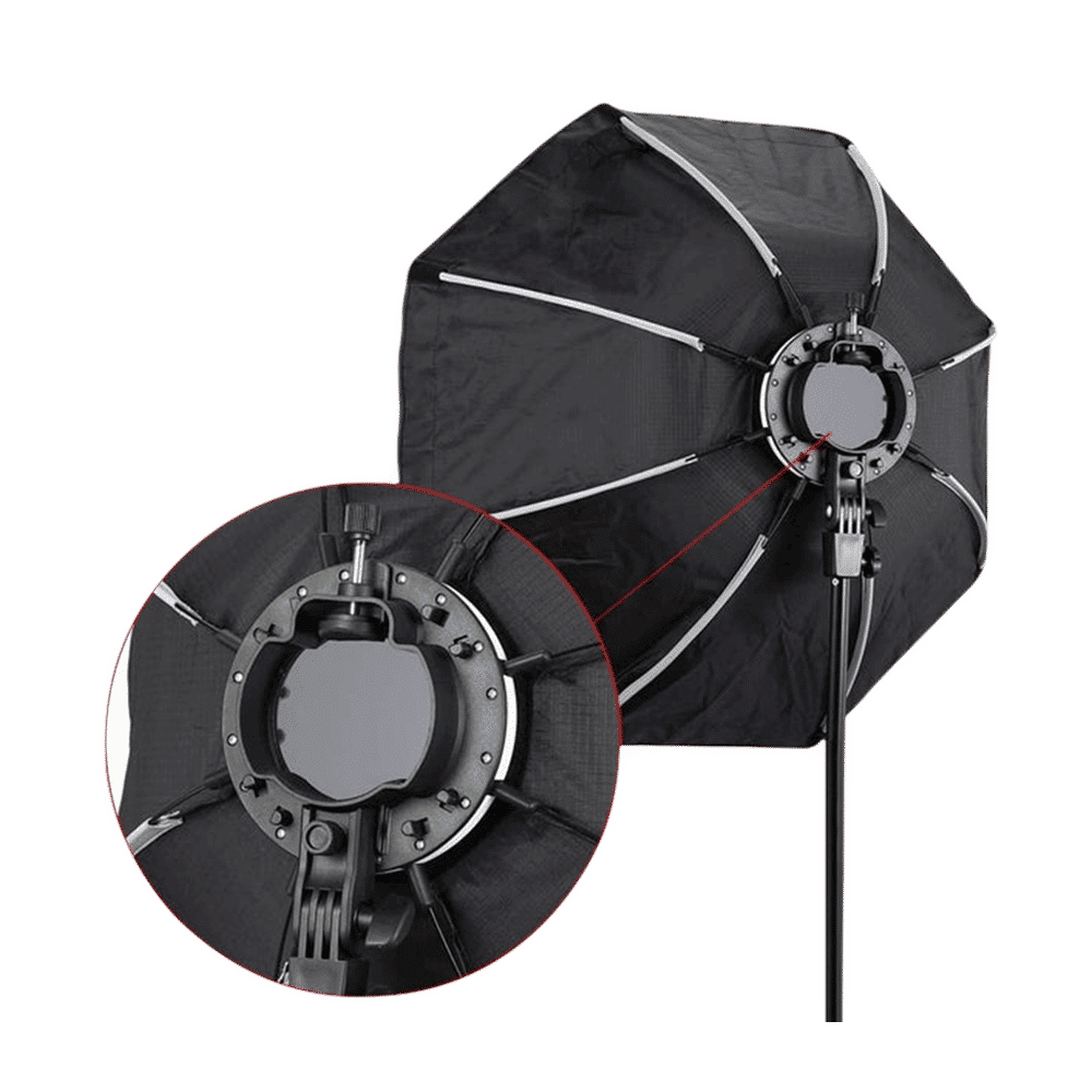 HIFFIN Softbox with 9 Fit Light Stand for All Flash Speedlights (Lightweight & Portable)_7