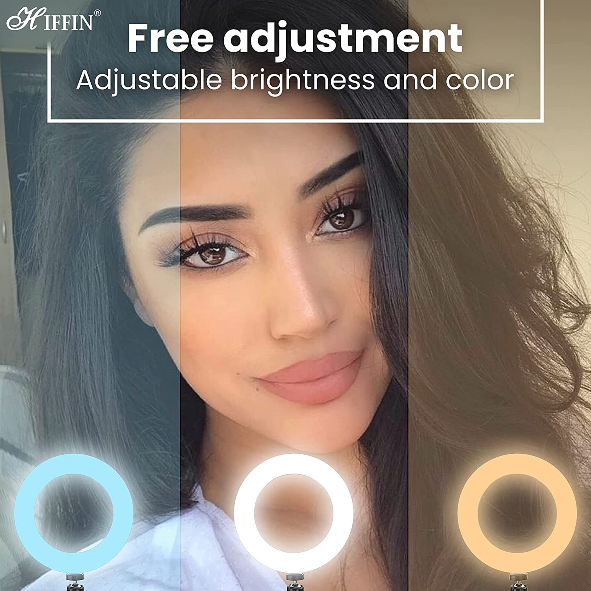 HIFFIN Right Plus Ring Light with Stand for Photography (360 Degree Rotation)_5